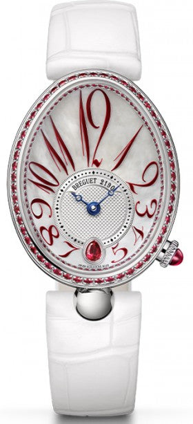 Breguet Reine de Naples 18K White Gold & Rubies Lady's Watch - Premium Luxury Product