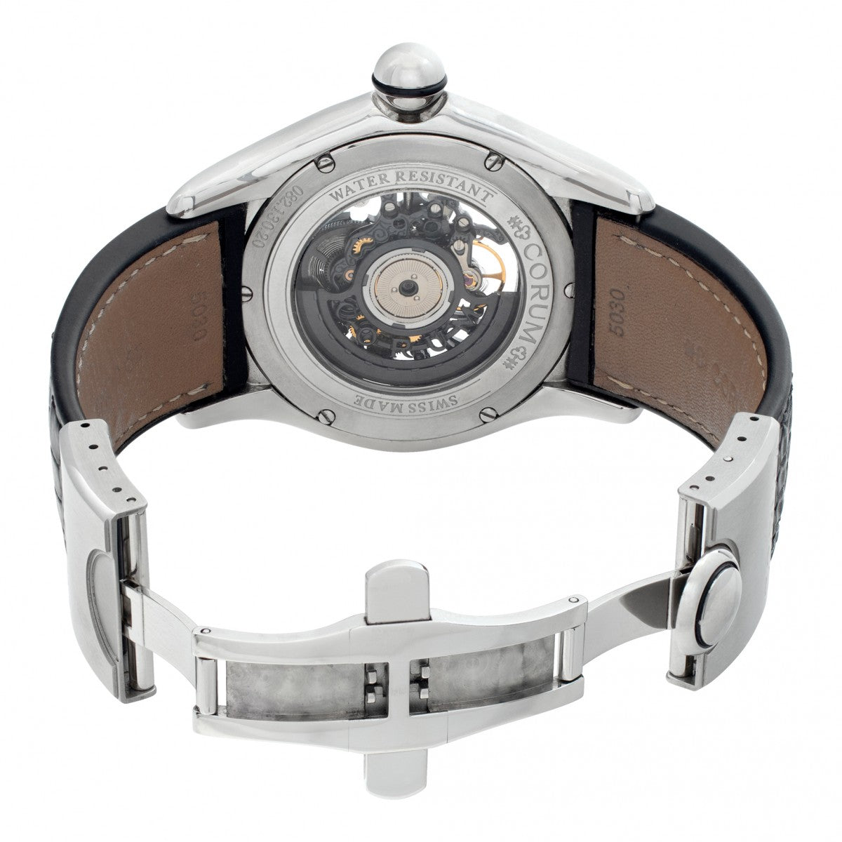 Corum Bubble Skeleton Stainless steel & Diamonds Men's Watch - Premium Luxury Product