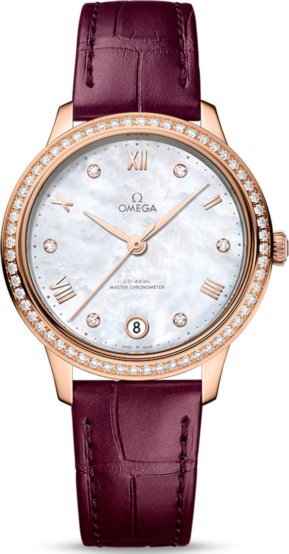 Omega De ville Prestige 18K Sedna™Gold & Diamonds Lady's Watch - Premium Luxury Product