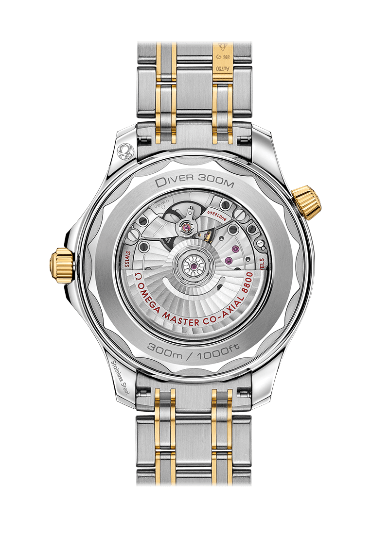 Omega Seamaster Diver Stainless steel & 18K Yellow Gold Men's Watch - Premium Luxury Product