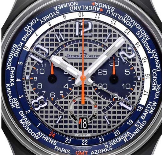 Jaeger-LeCoultre Amvox 5 World Chronograph Stainless steel & Rubber Men's Watch - Premium Luxury Product