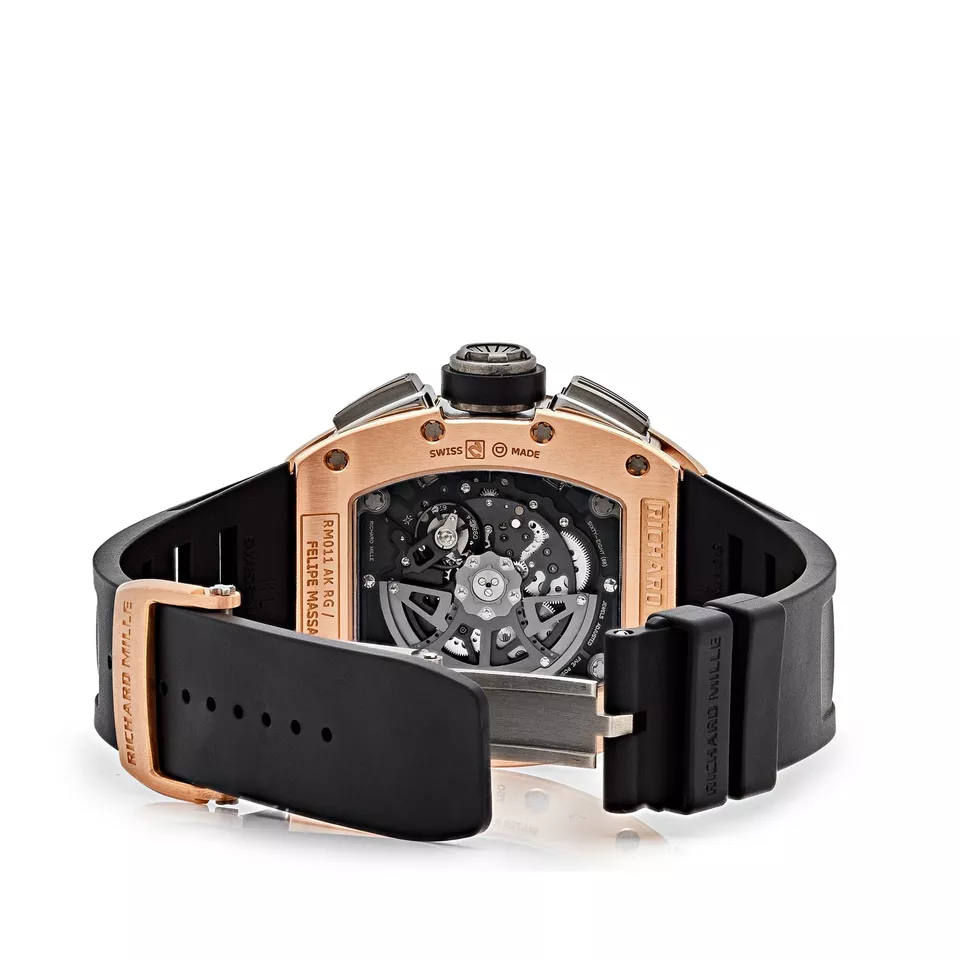 Richard Mille Flyback Chronograph Felipe Massa 18K Rose Gold Men's Watch