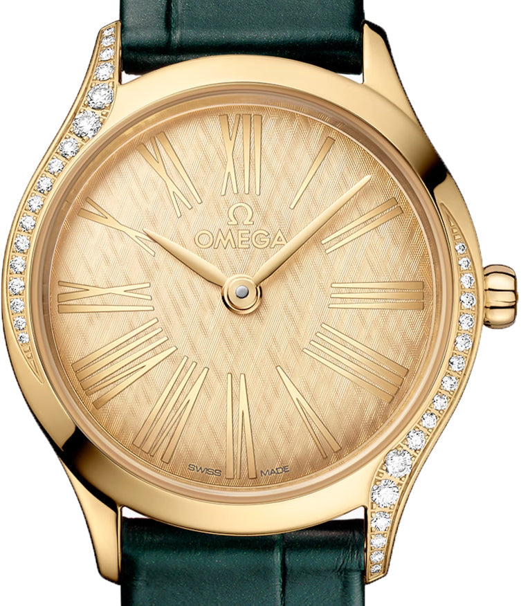 Omega De ville Mini Trésor 18K Moonshine™ Gold & Diamonds Lady's Watch - Premium Luxury Product