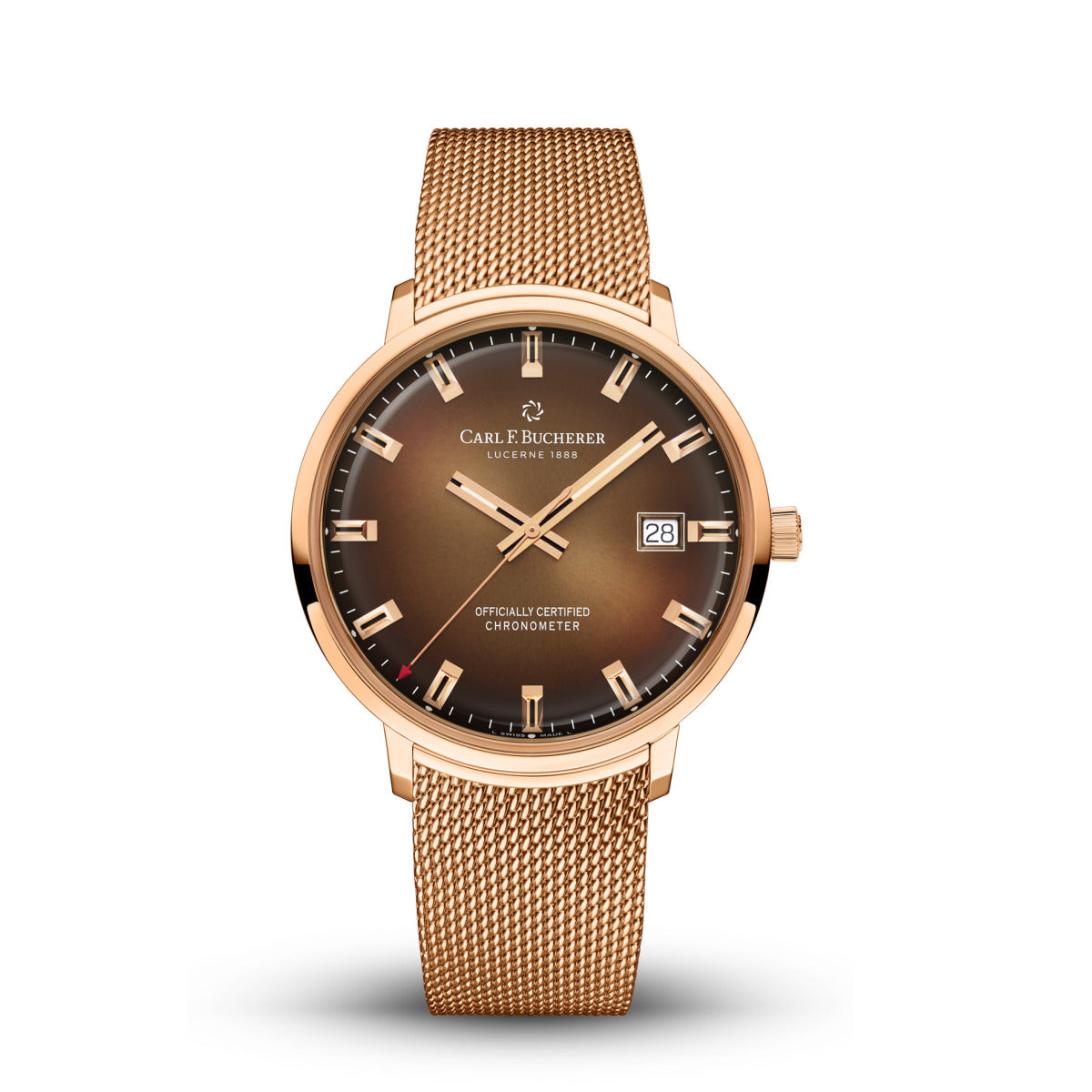 Carl F. Bucherer Haritage Chronometer 18K Rose gold Limited Edition Men's Watch - Premium Luxury Product