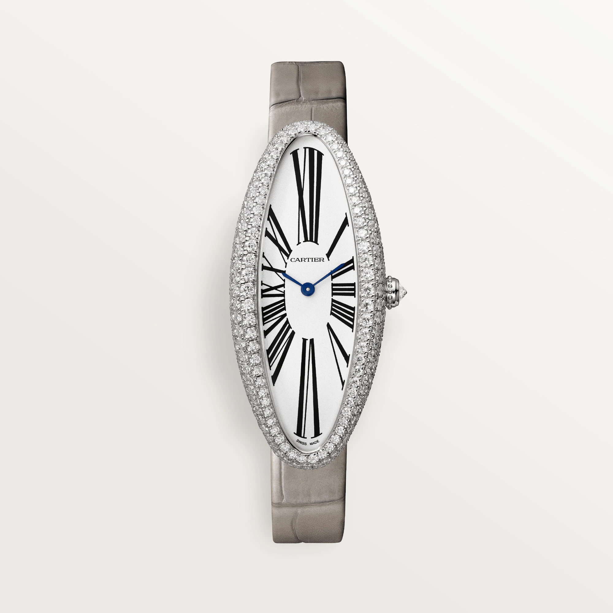 Cartier Baignoire 18K White Gold & Diamonds Ladies Watch - Premium Luxury Product