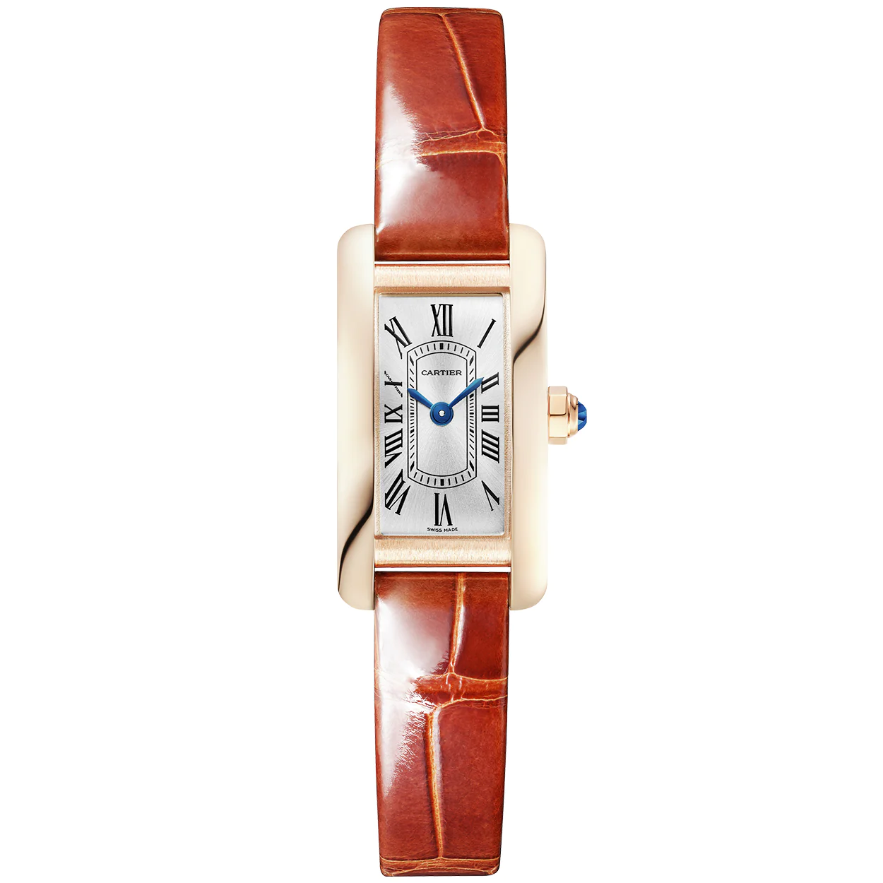 Cartier Tank Americaine 18K Rose Gold Lady's Watch - Premium Luxury Product