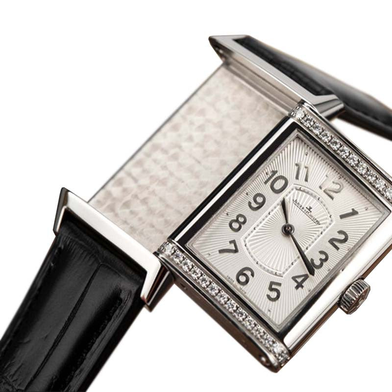 Jaeger-LeCoultre Grande Reverso Stainless steel & Diamonds Ultra Thin Lady's Watch - Premium Luxury Product