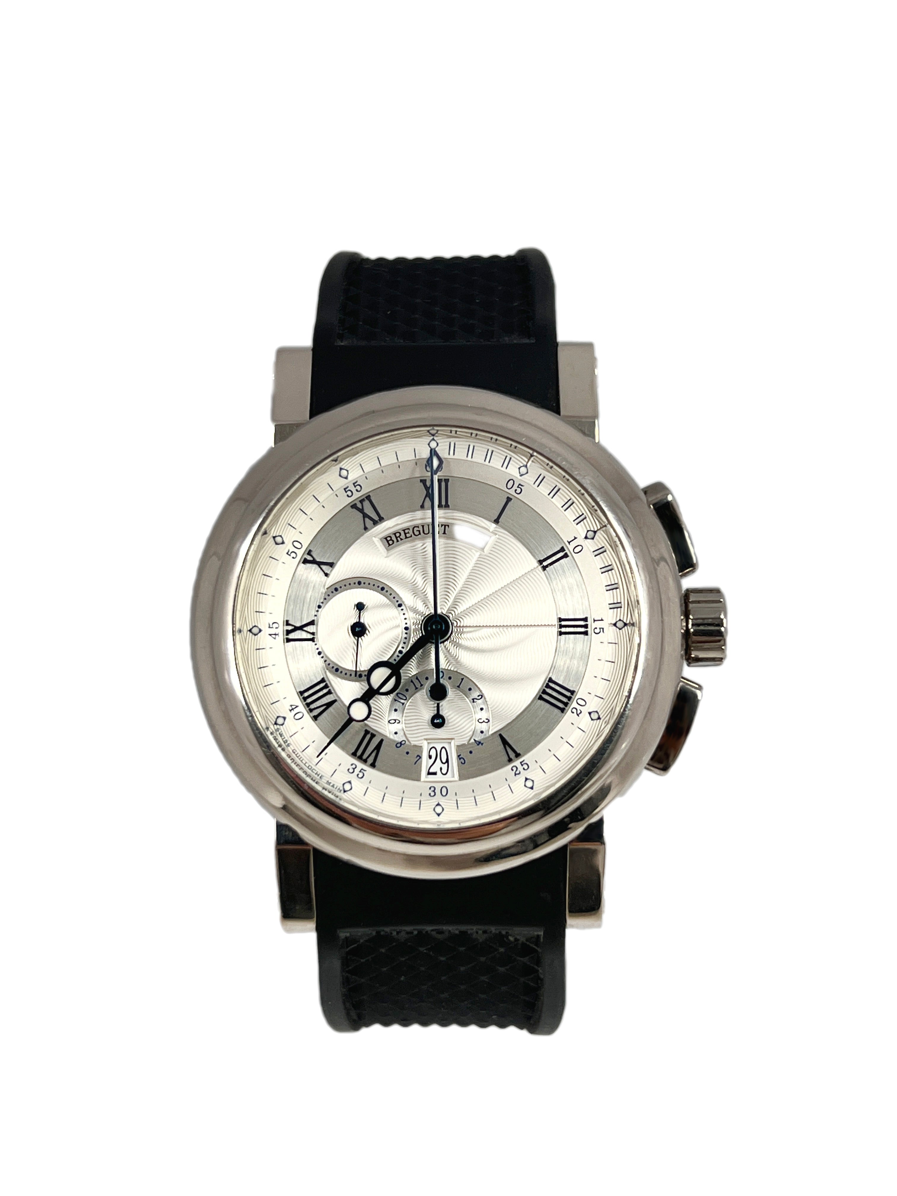 Breguet Marine 5827 18K White Gold Men's Watch - Premium Luxury Product