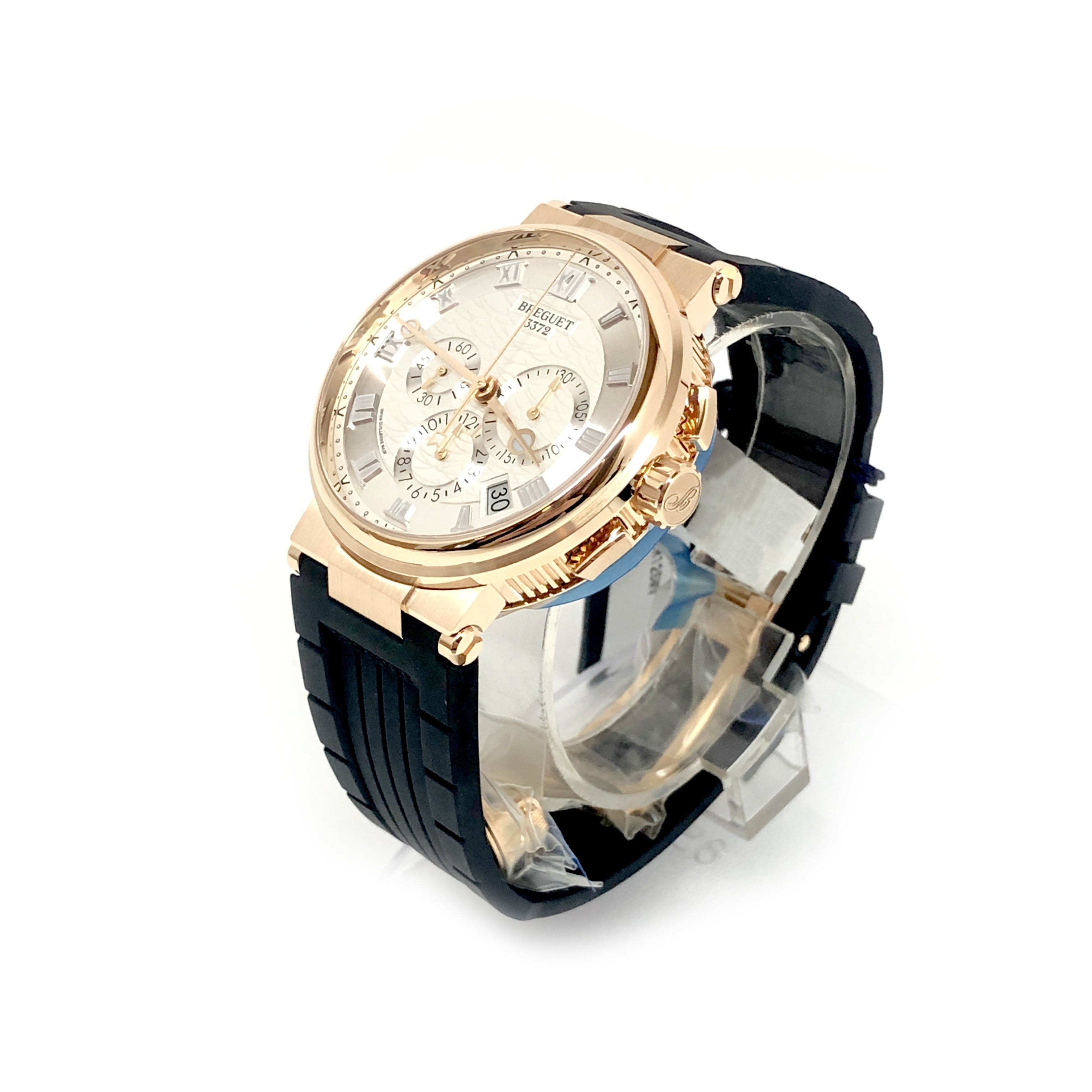 Breguet Marine 5527 Chronograph 18K Rose Gold Men's Watch - Premium Luxury Product