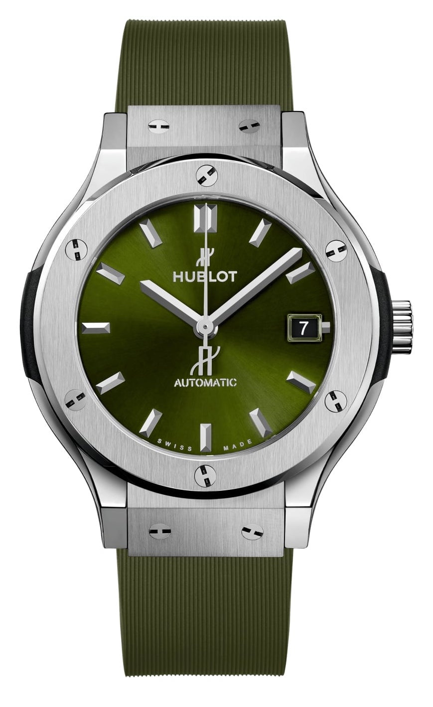 Hublot Classic Fusion Green Titanium Unisex Watch - Premium Luxury Product