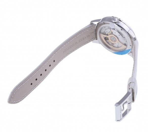 Harry Winston Midnight Date Moon Phase 18K White Gold & Diamonds Ladies Watch