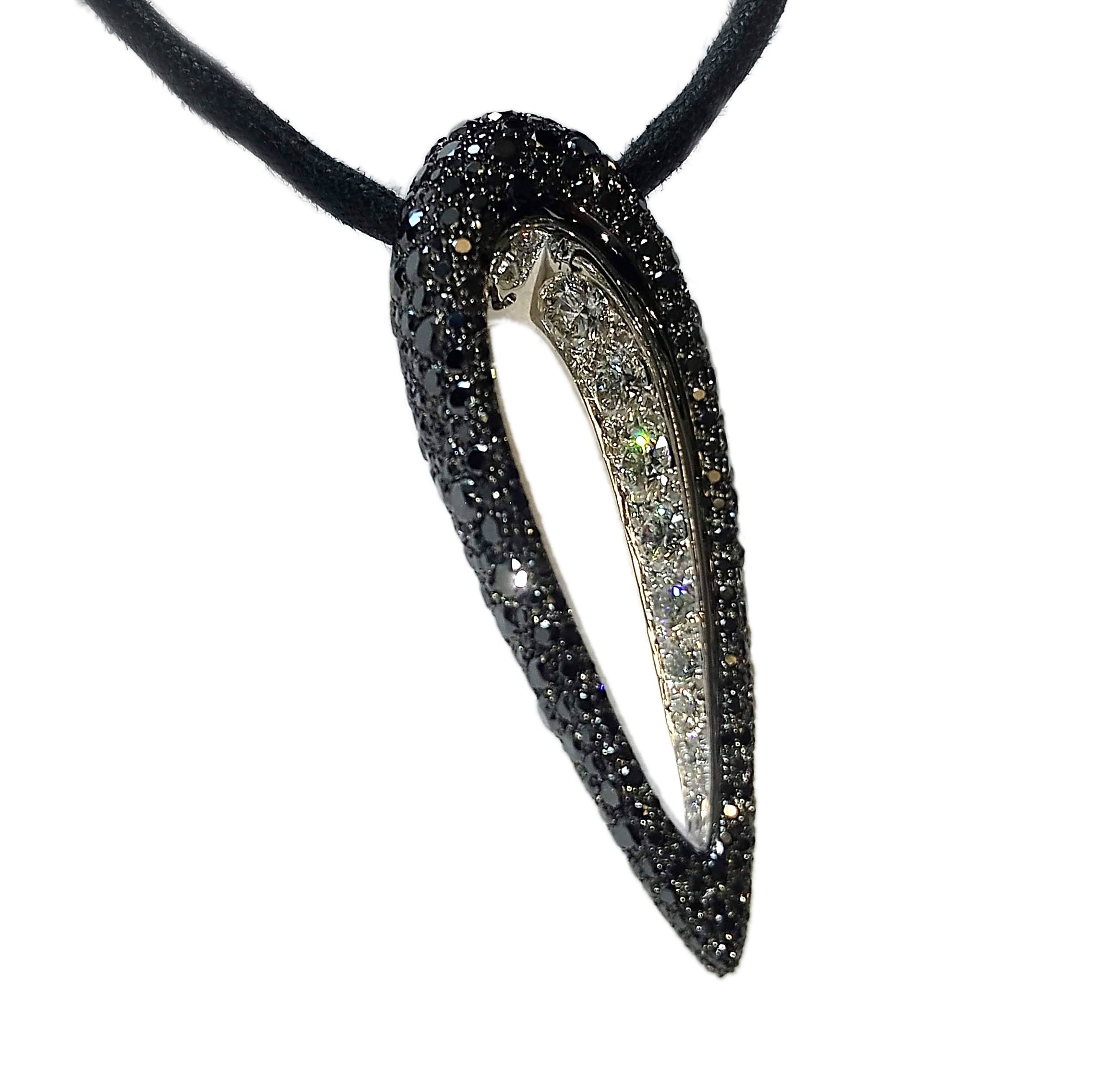 De Grisogono Polina Pendant With Blackened Gold And Diamonds - Premium Luxury Product