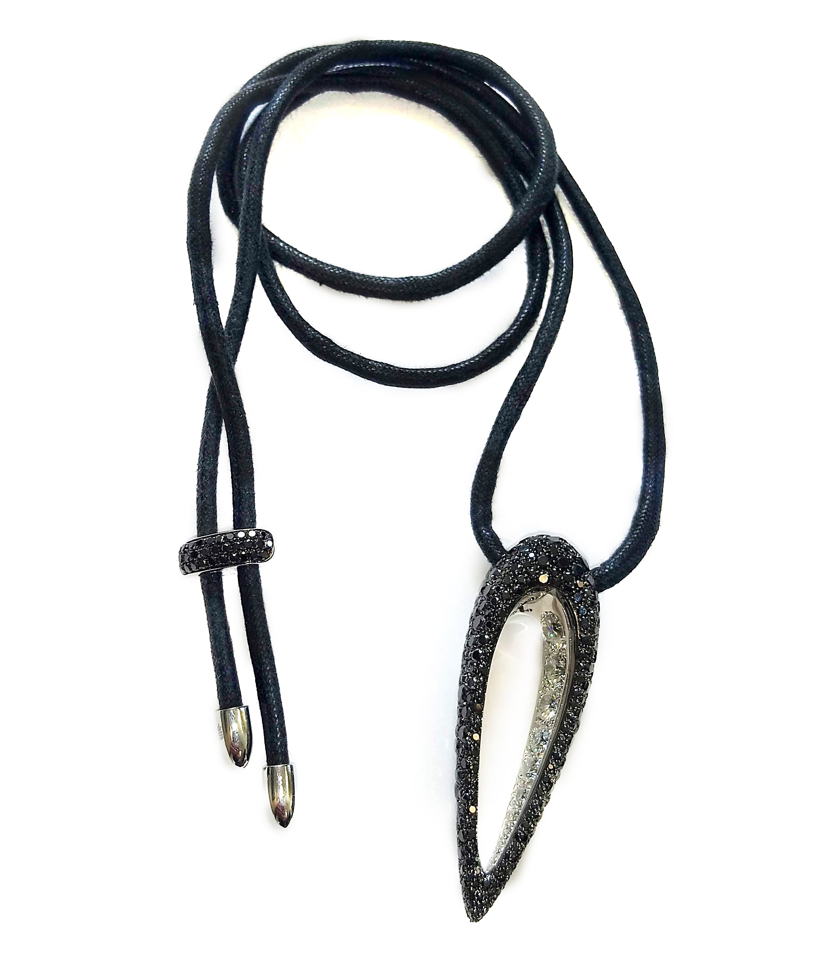 De Grisogono Polina Pendant With Blackened Gold And Diamonds - Premium Luxury Product