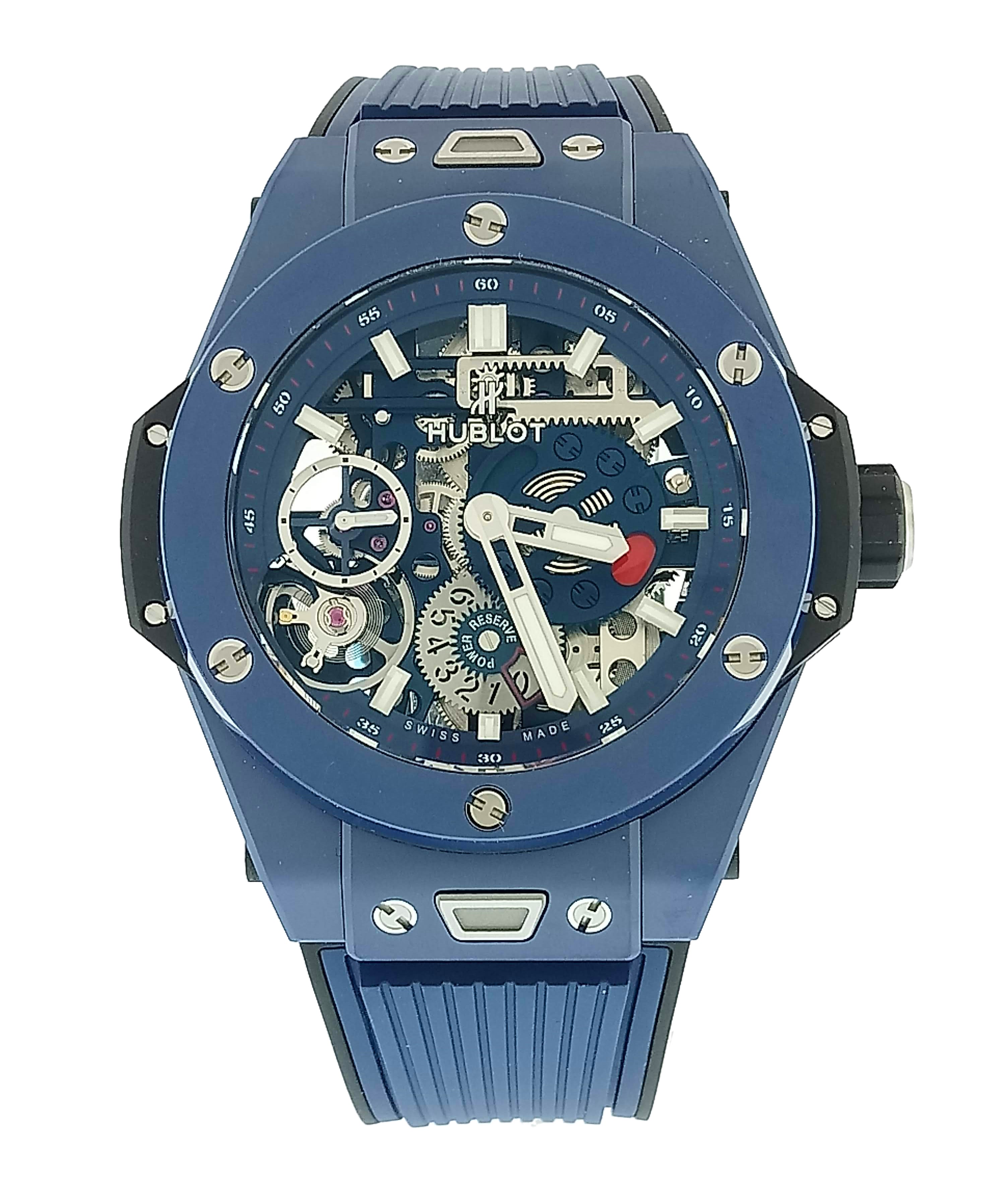 Hublot Big Bang Meca-10 Ceramic Blue Men's Watch - Premium Luxury Product