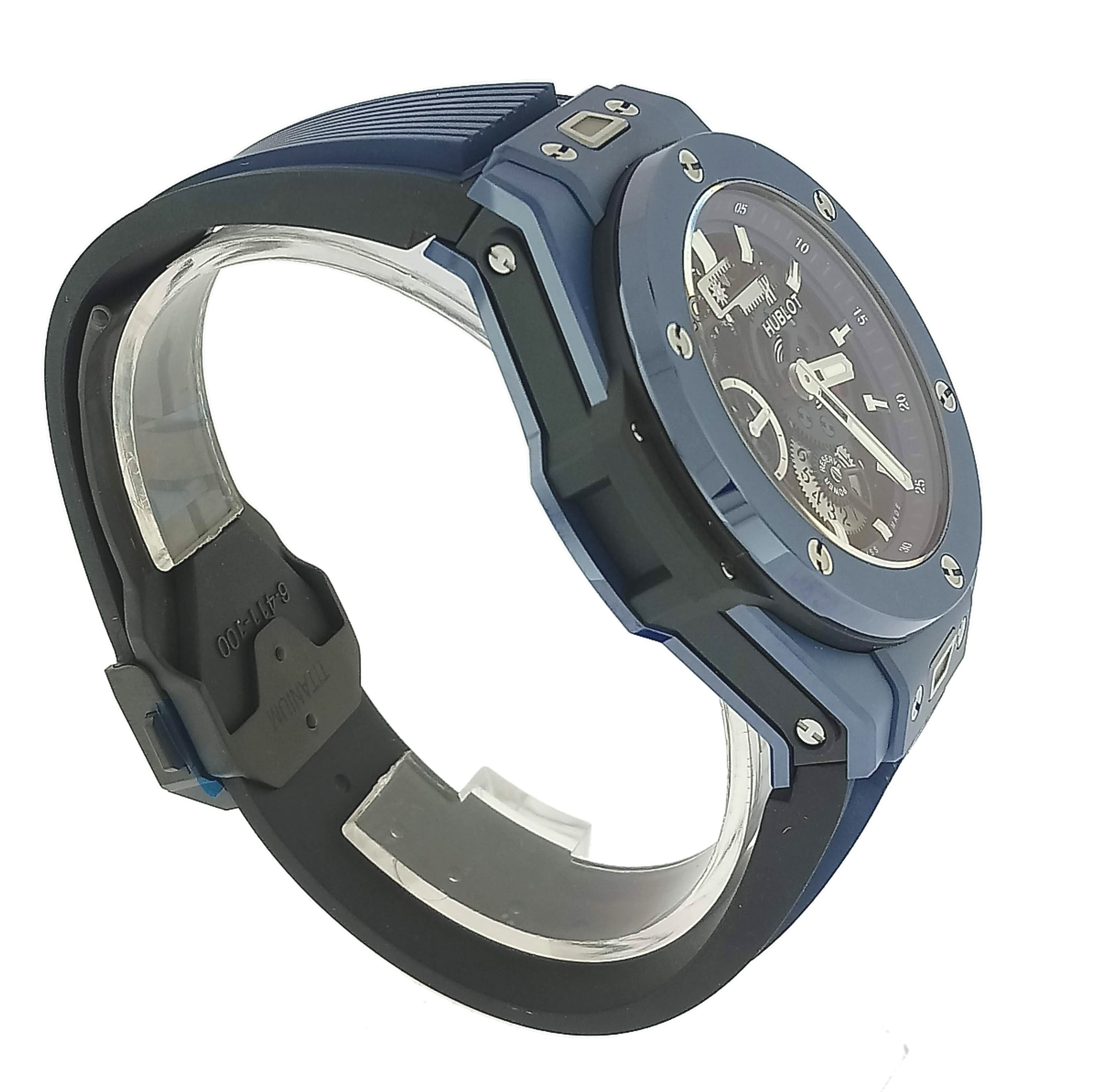 Hublot Big Bang Meca-10 Ceramic Blue Men's Watch - Premium Luxury Product