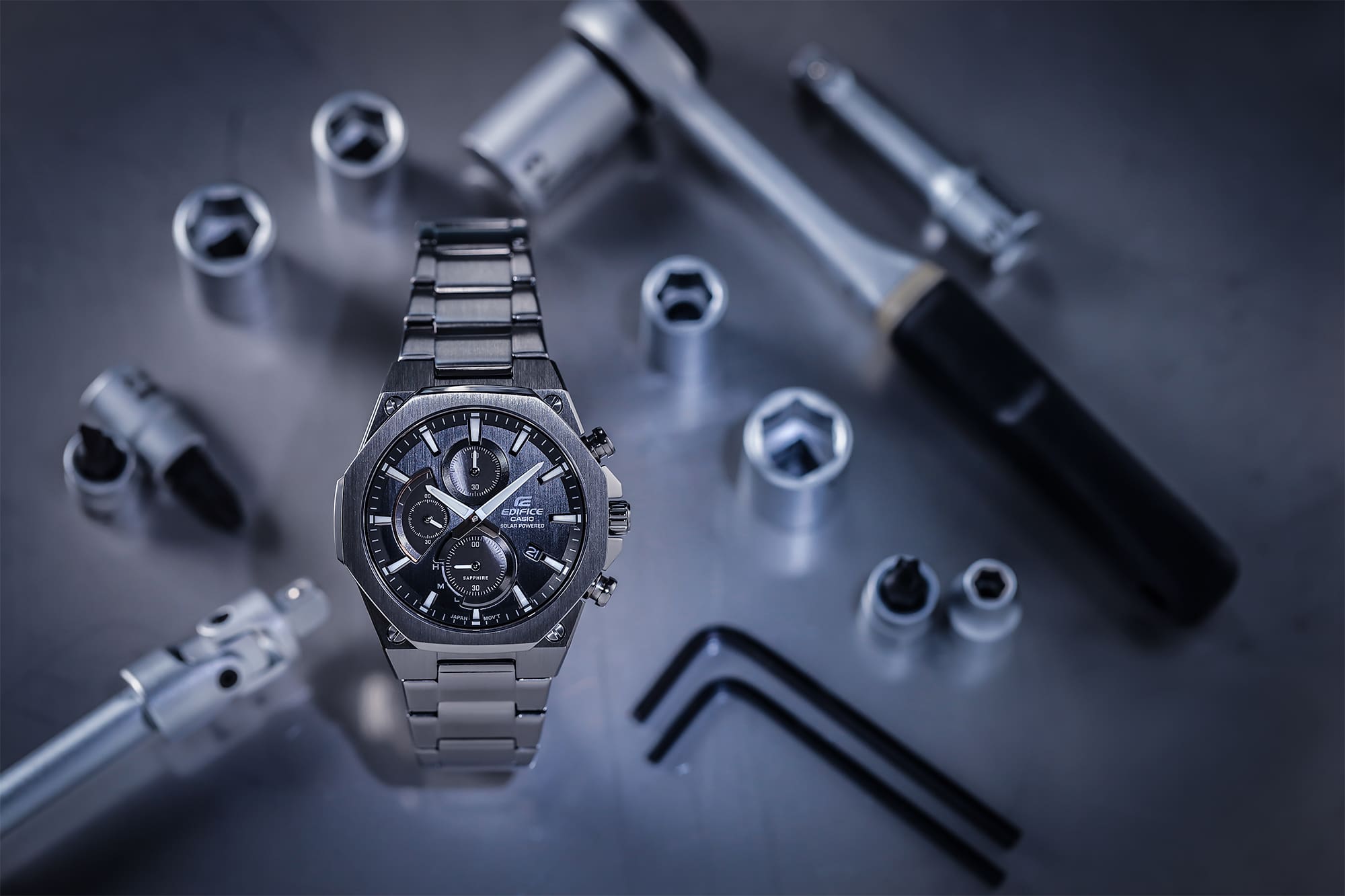 G-shock Slim Line with Sapphire Crystal EFSS570DC-1A - Premium Luxury Product