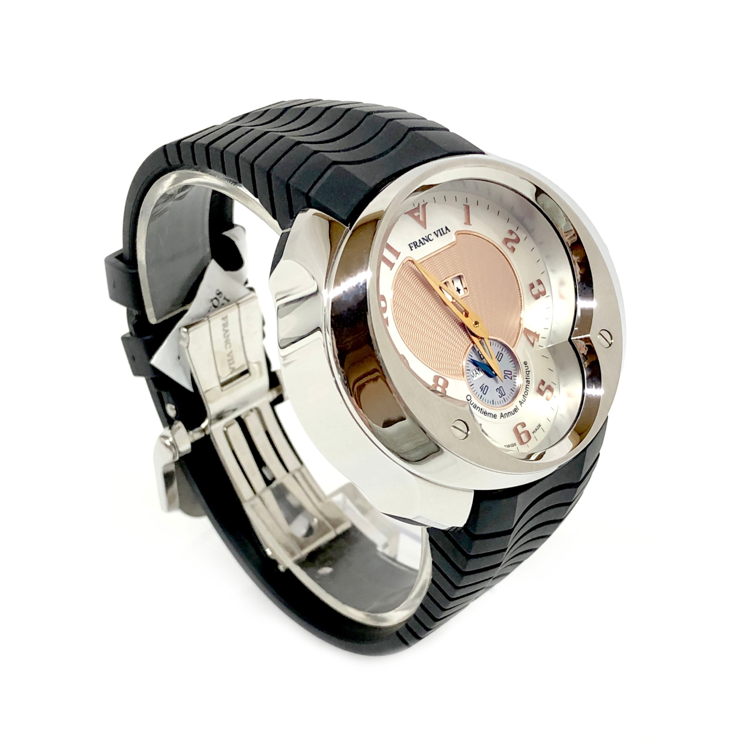 Franc Vila Automatic Classic Stainless Steel Men's Watch - Premium Luxury Product