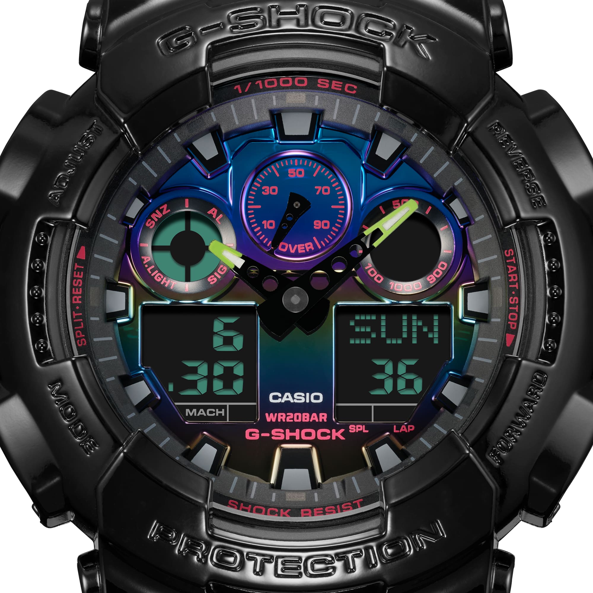 G-Shock GA-100 SERIES GA100RGB-1A - Premium Luxury Product
