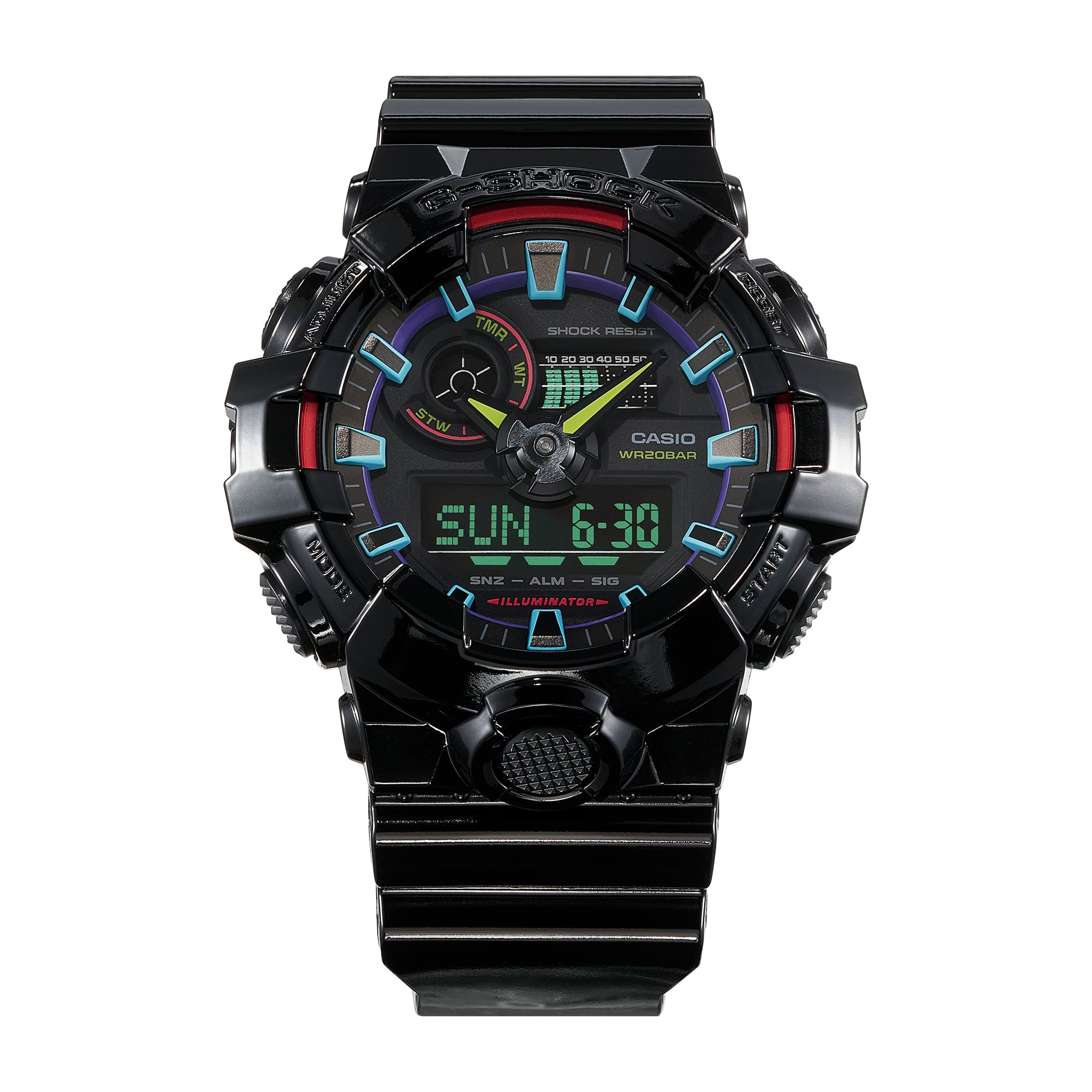 G-Shock GA-700 SERIES GA700RGB-1A - Premium Luxury Product