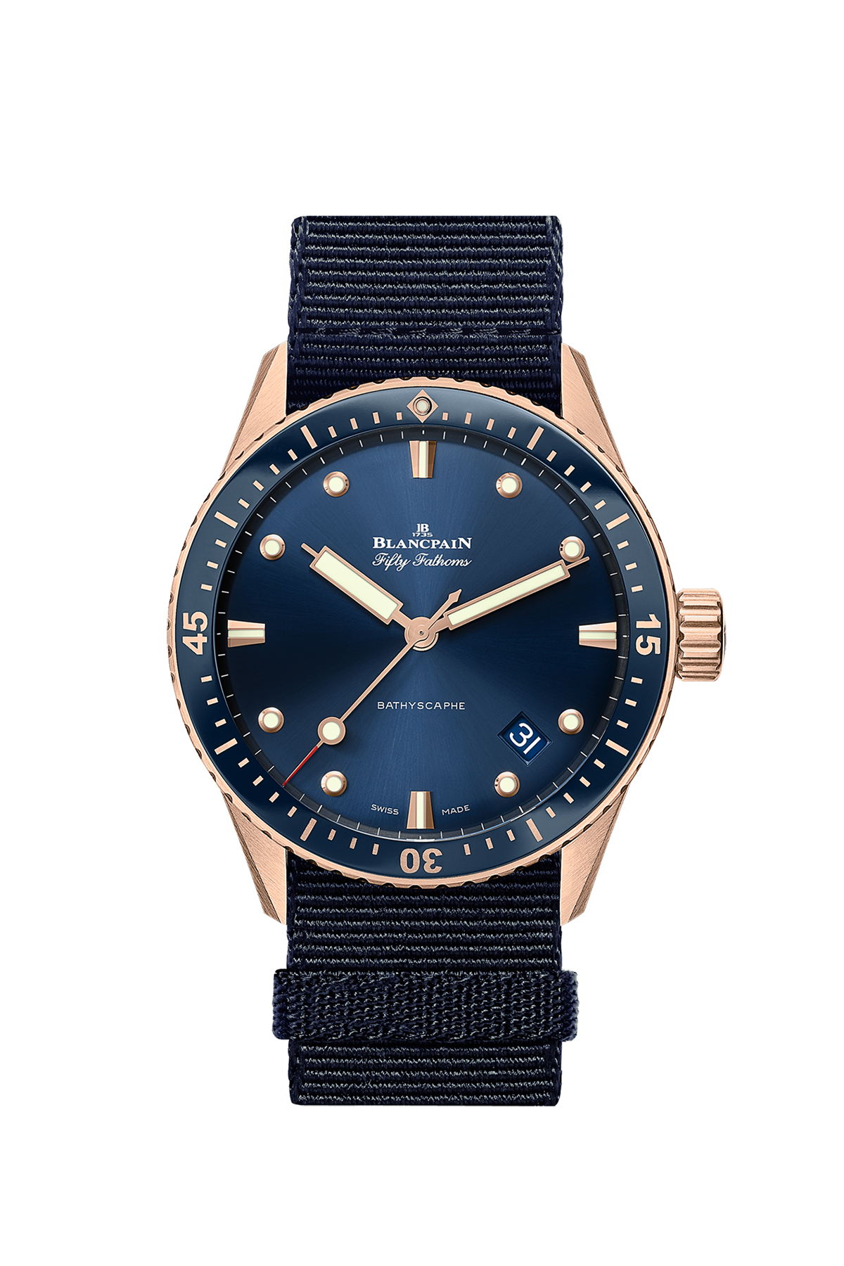 Blancpain Fifty Fathoms Bathyscaphe 5000 36S40 NAOA - Premium Luxury Product