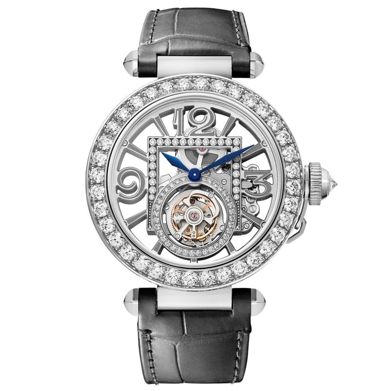 Cartier Pasha de Cartier 41mm 18K White Gold & Diamonds Skeleton Watch - Premium Luxury Product
