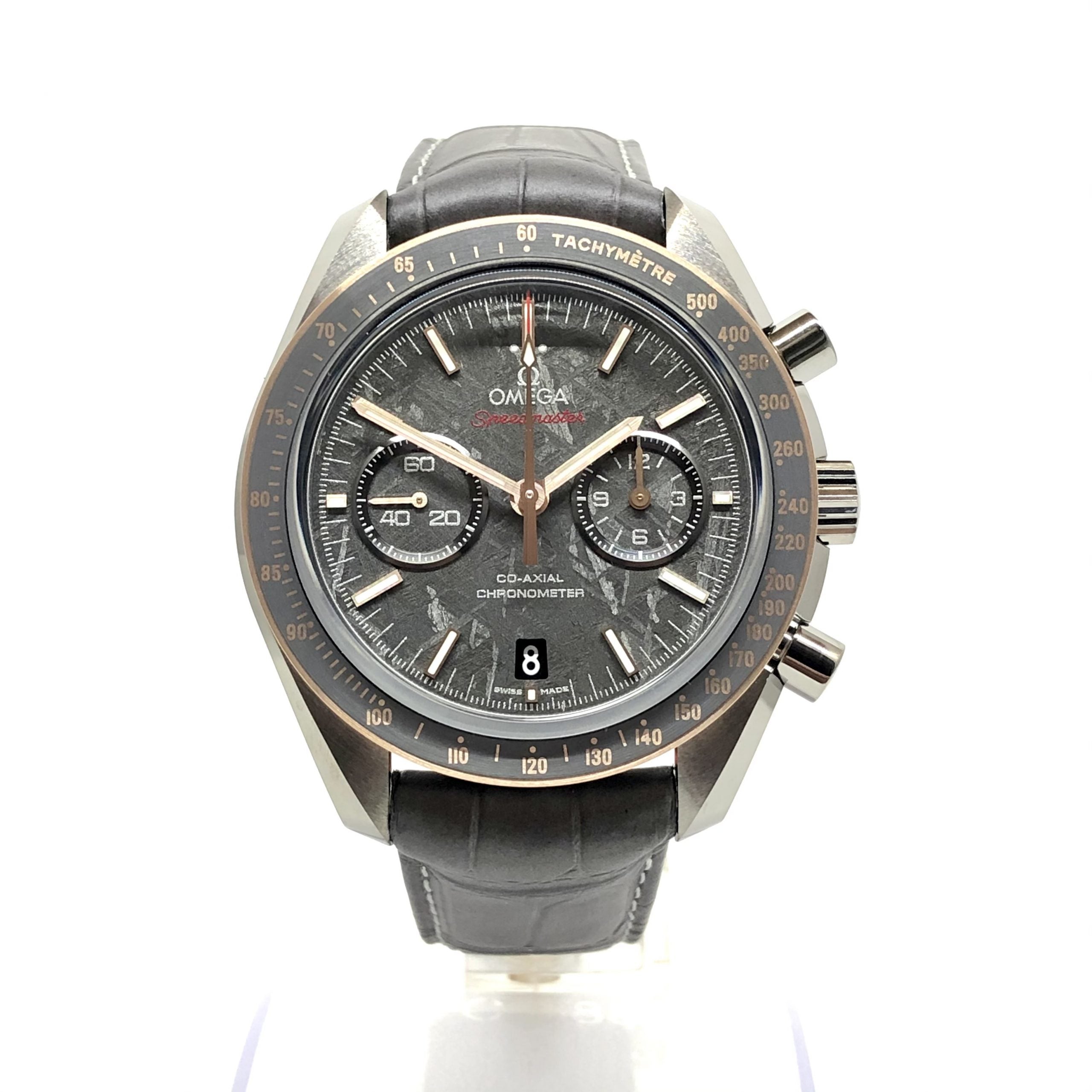 Omega Speedmaster Moonwatch Co-Axial “Meteorite” 18K Sedna™ Gold & Ceramic Men`s Watch - Premium Luxury Product