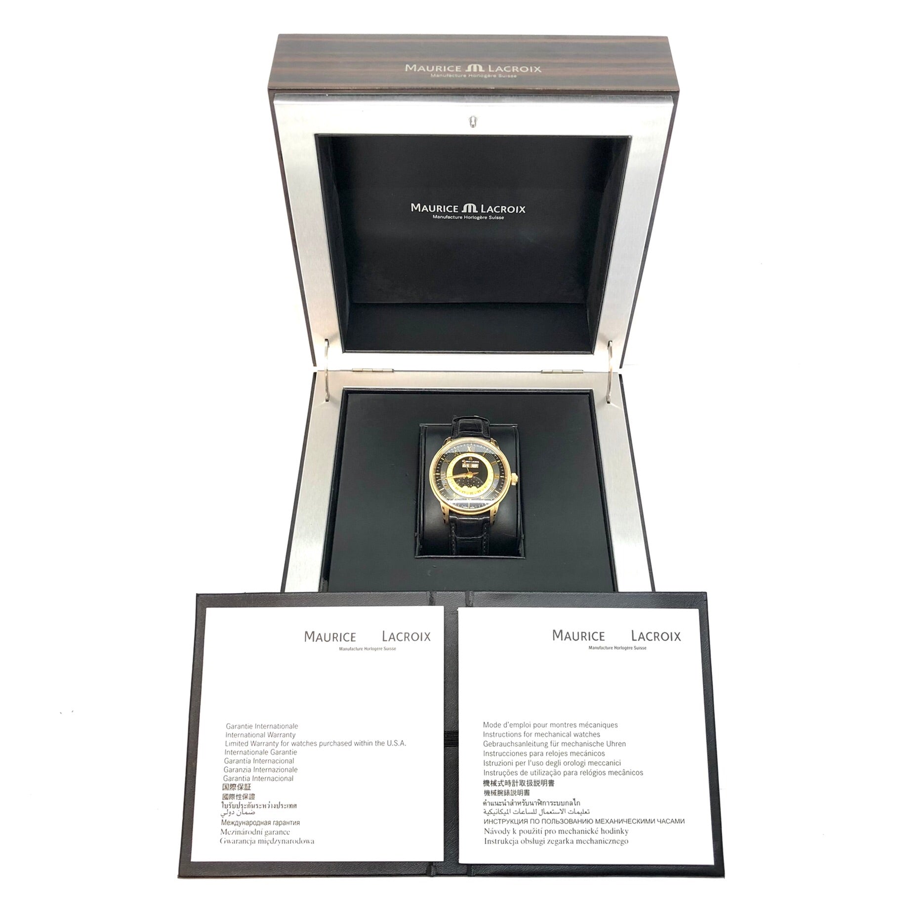 Maurice Lacroix Masterpiece Phase De Lune 18K Rose Gold Men's Watch