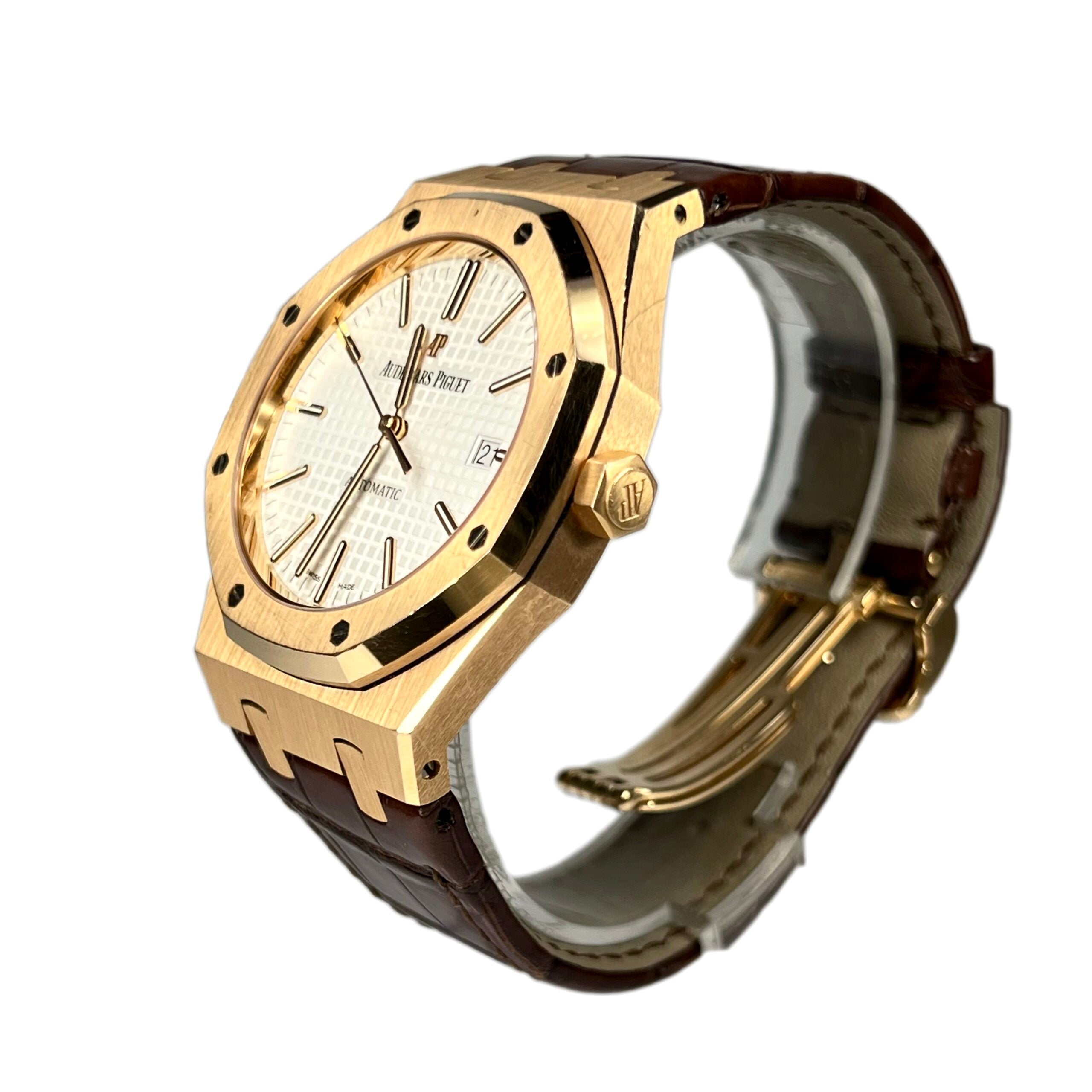 Audemars Piguet Royal Oak 18K Rose Gold Men's Watch - Premium Luxury Product
