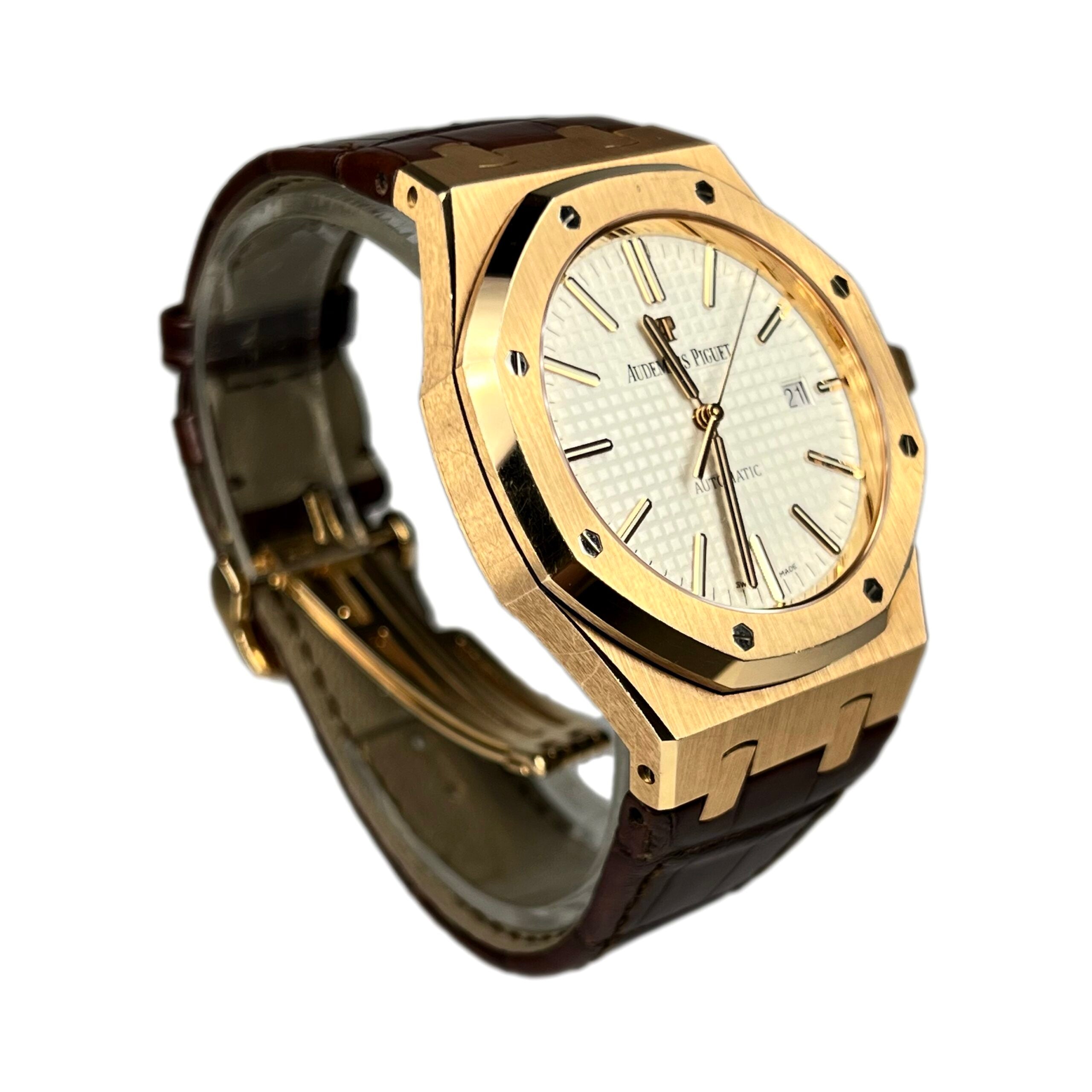 Audemars Piguet Royal Oak 18K Rose Gold Men's Watch - Premium Luxury Product