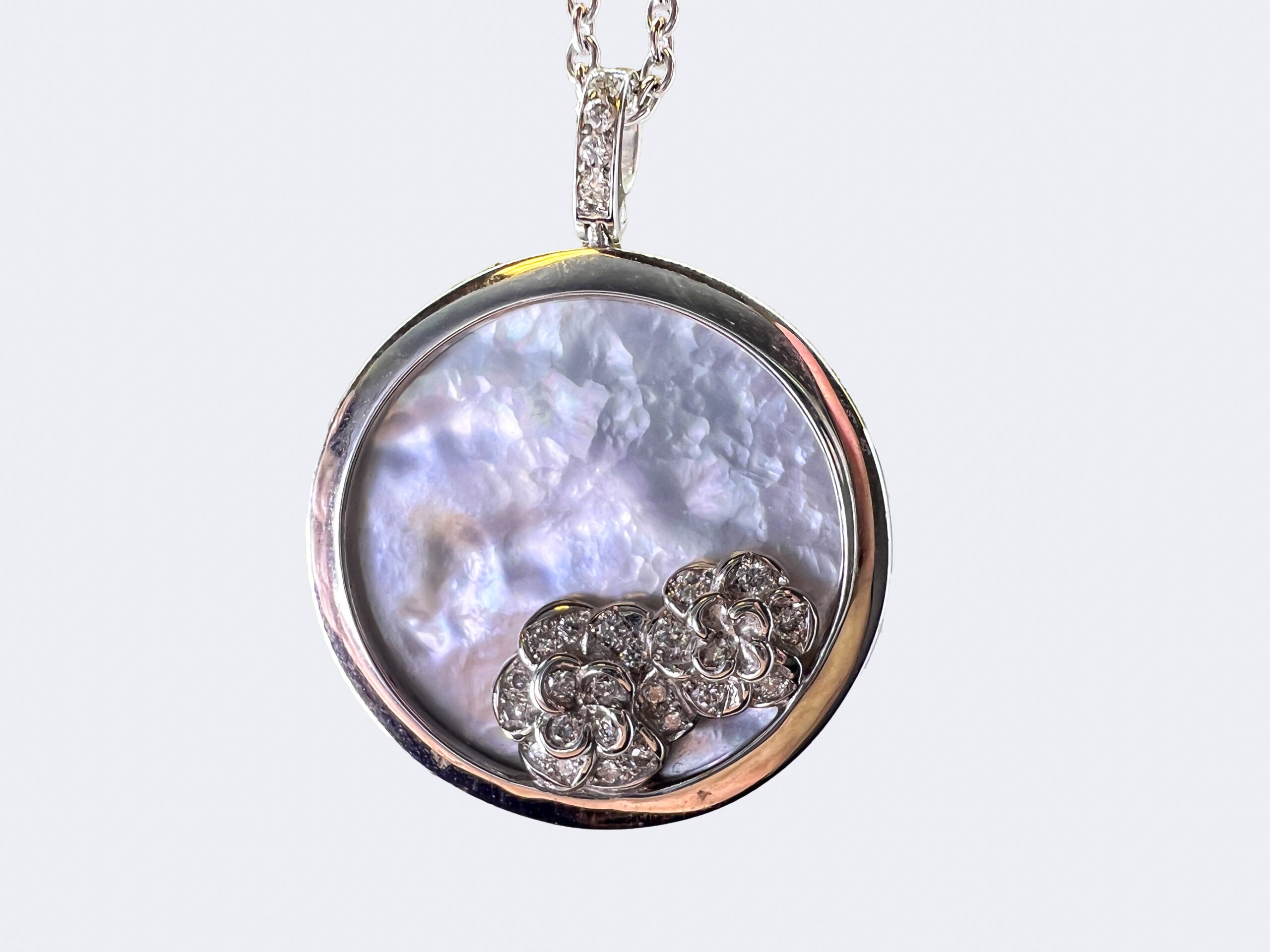 Carrera Y Carrera Baile Garden 18K White Gold & Diamonds Pendant - Premium Luxury Product