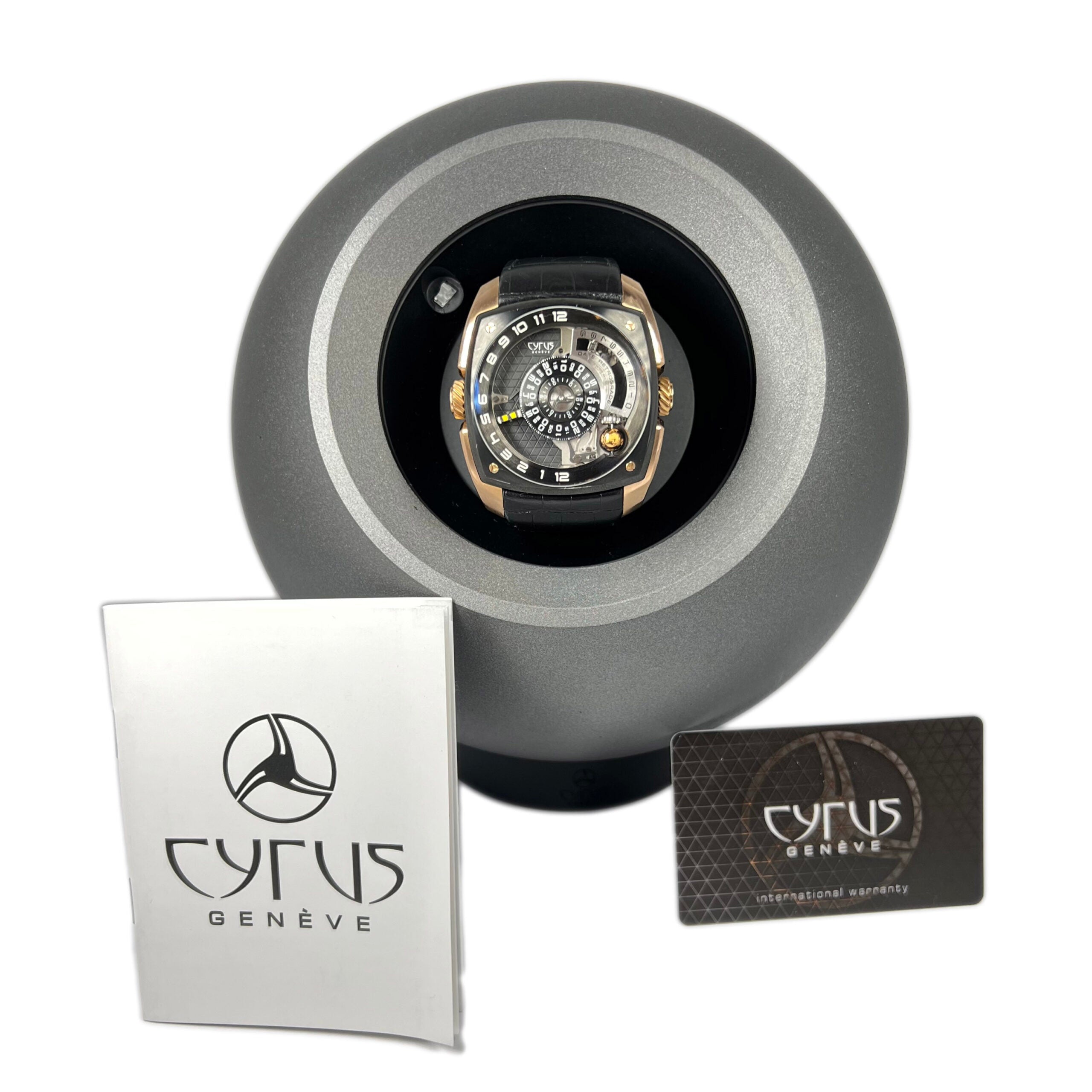 Cyrus Klepcys Moon 18K Red Gold & Black DLC Titanium Men's Watch - Premium Luxury Product