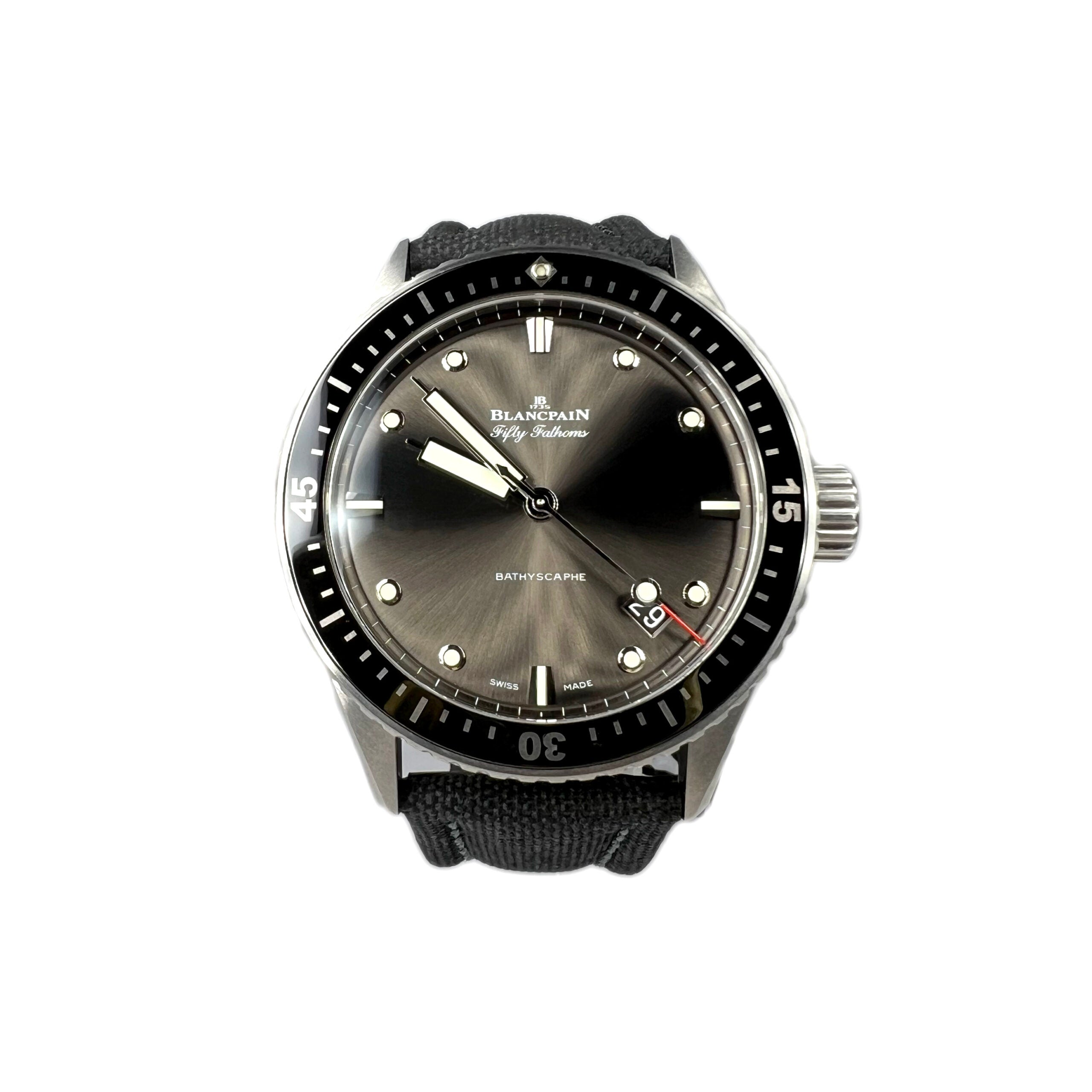 Blancpain Fifty Fathoms Bathyscaphe Stainless steel Men's Watch - Premium Luxury Product