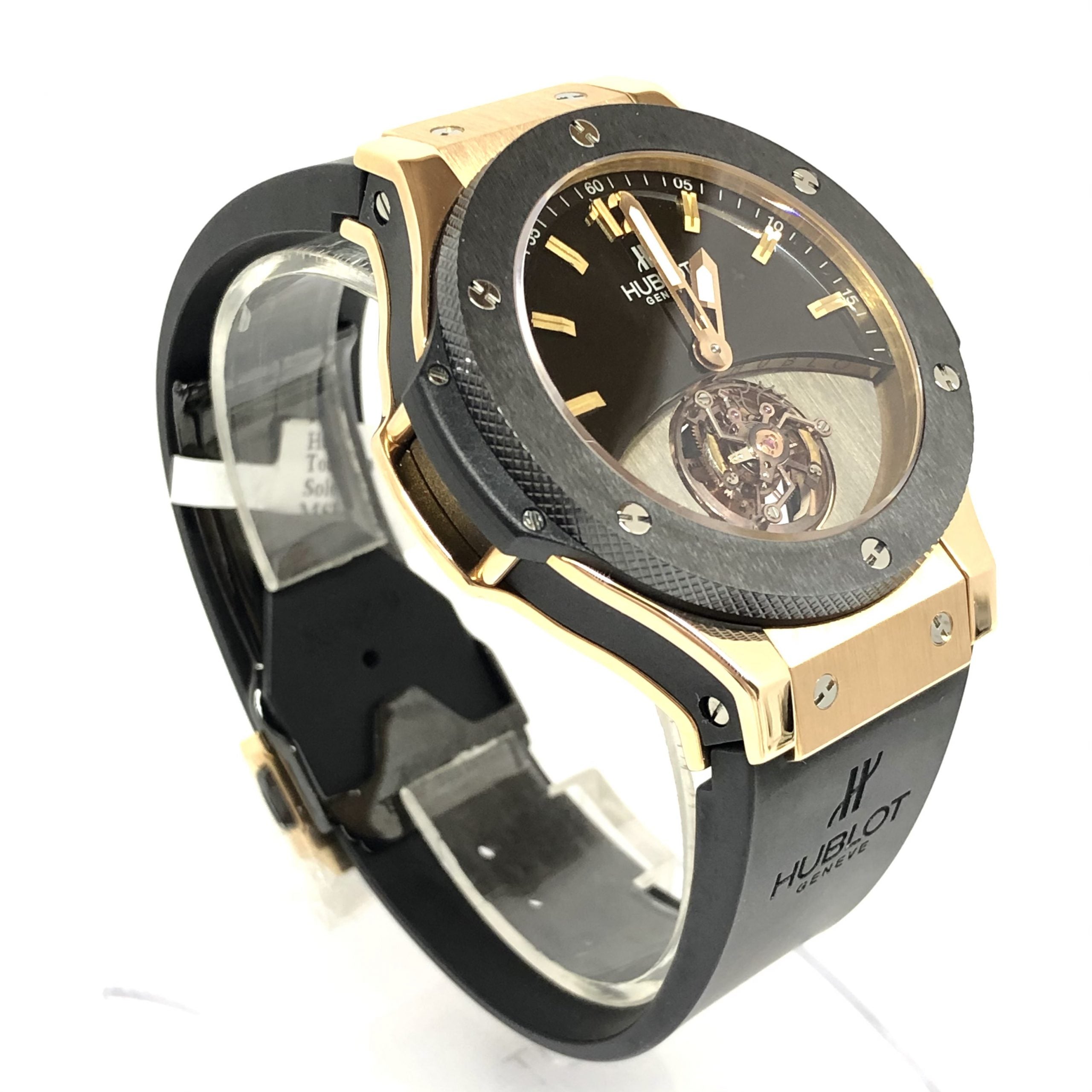 Hublot Big Bang Tourbillon Solo 18K Rose Gold & Ceramic Men’s Watch - Premium Luxury Product