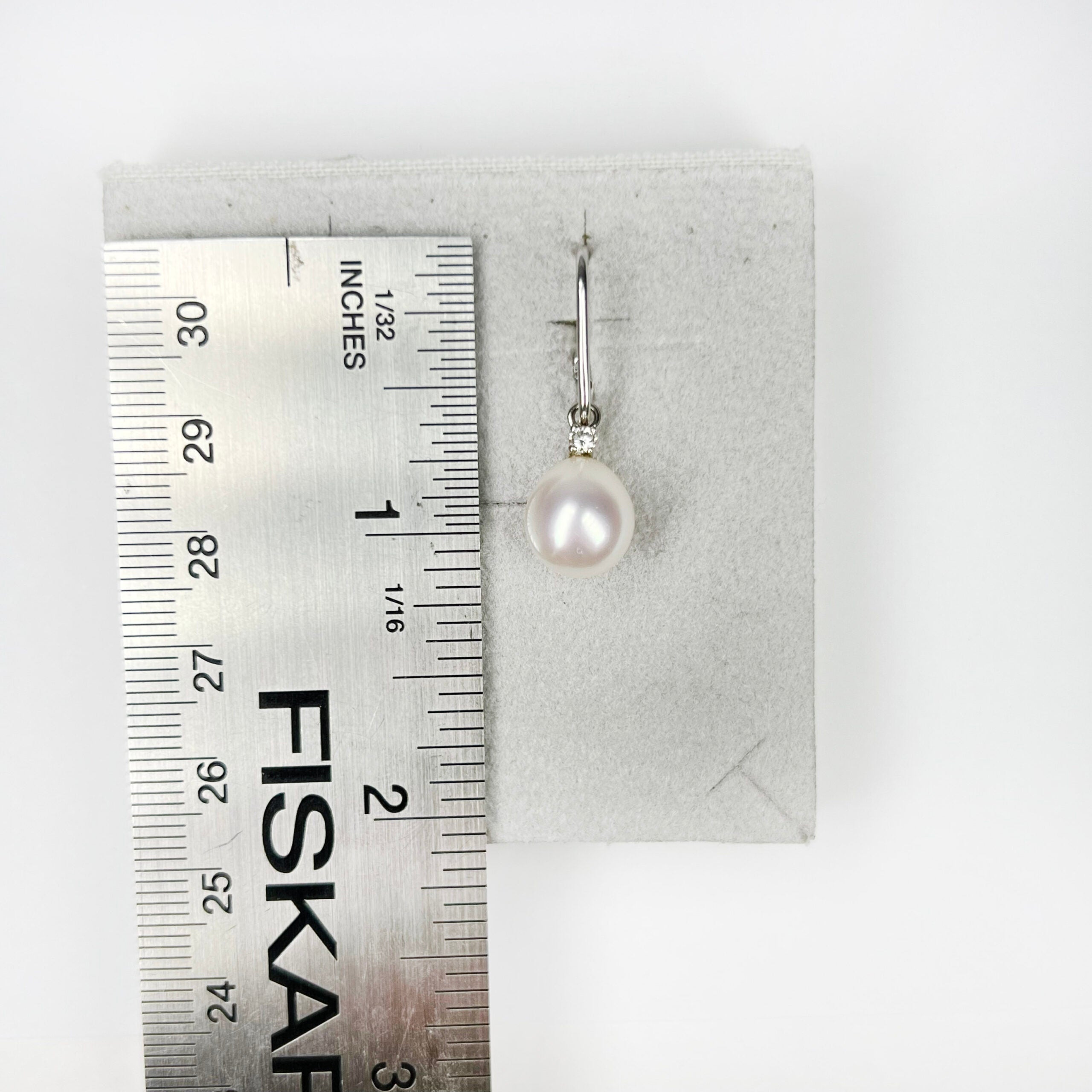 Salvini 18k White Gold Diamonds Pearls Ladies Earrings