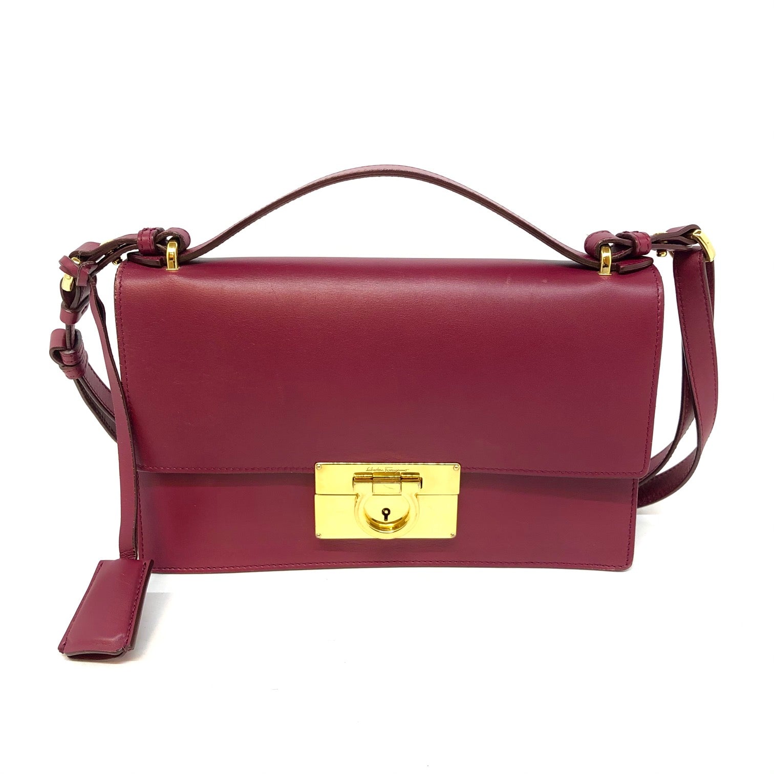 Salvatore Ferragamo Bordeaux Aileen Handbag