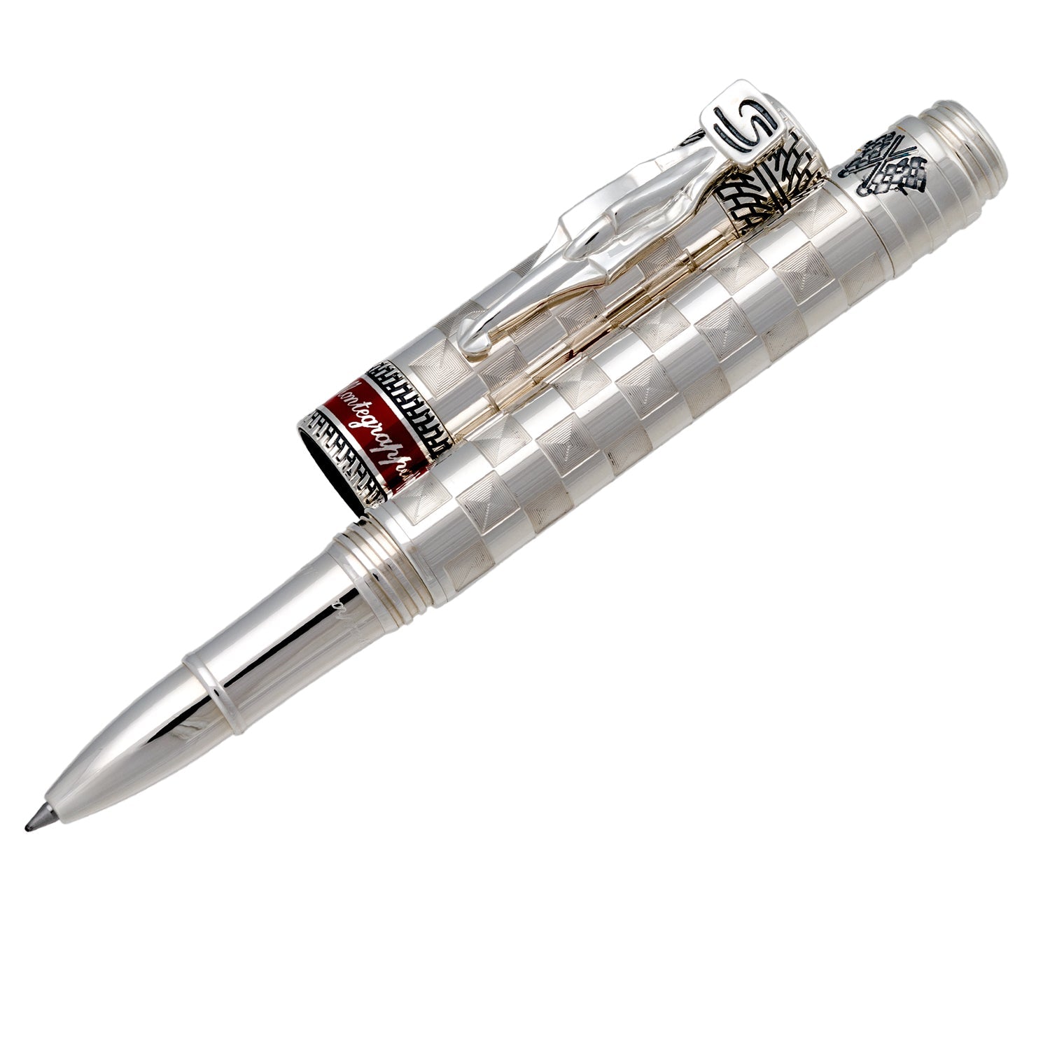 Montegrappa  "Ayrton Senna" Gold Sterling Silver Rollerball Men`s Pen