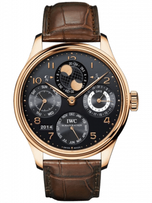 IWC Portuguese Perpetual Calendar Hemisphere Moonphase 18K Rose Gold Men's Watch - Premium Luxury Product