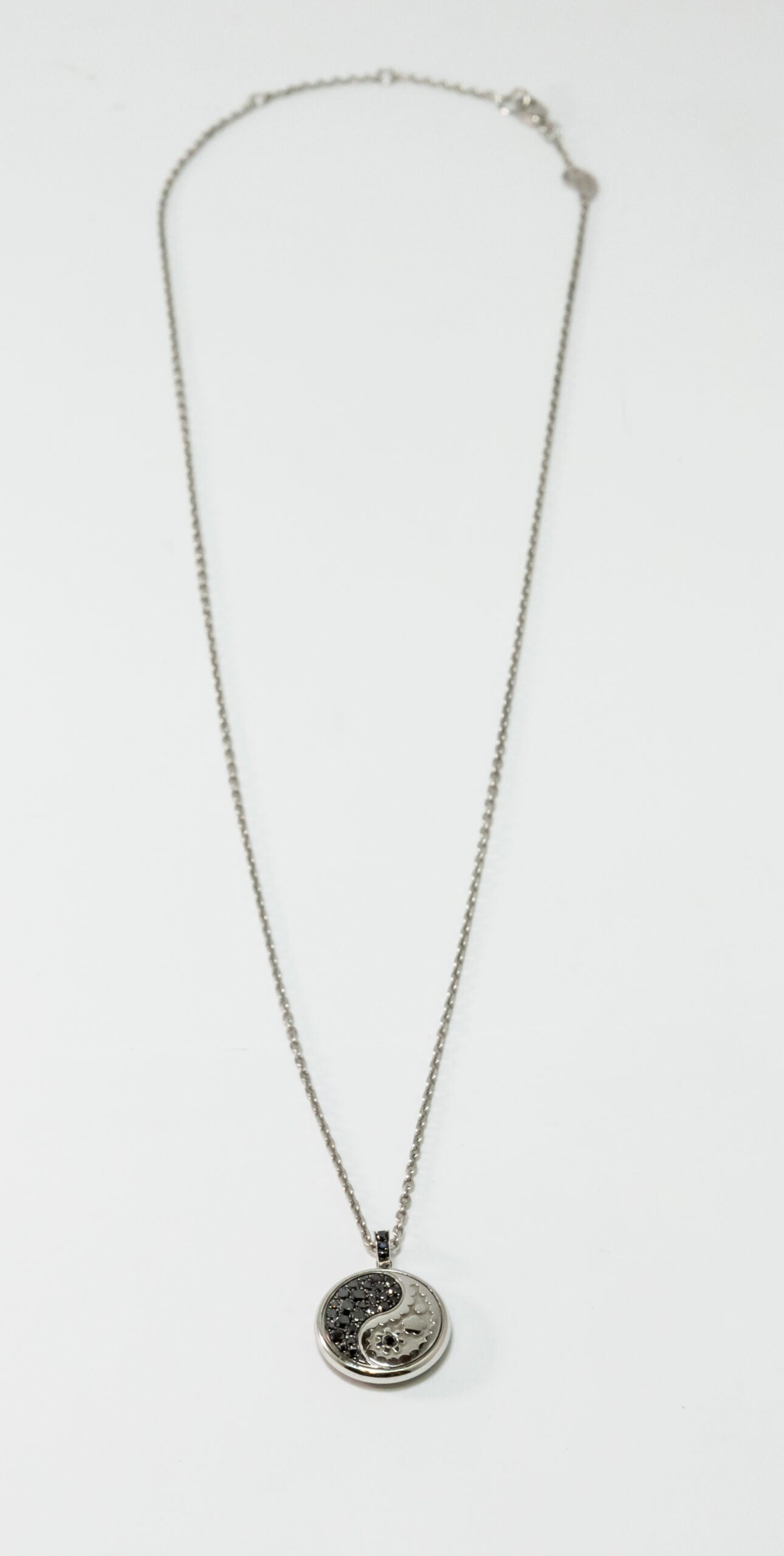 Carrera Y Carrera Aqua Reversible 18K White Gold & Diamonds Pendant - Premium Luxury Product