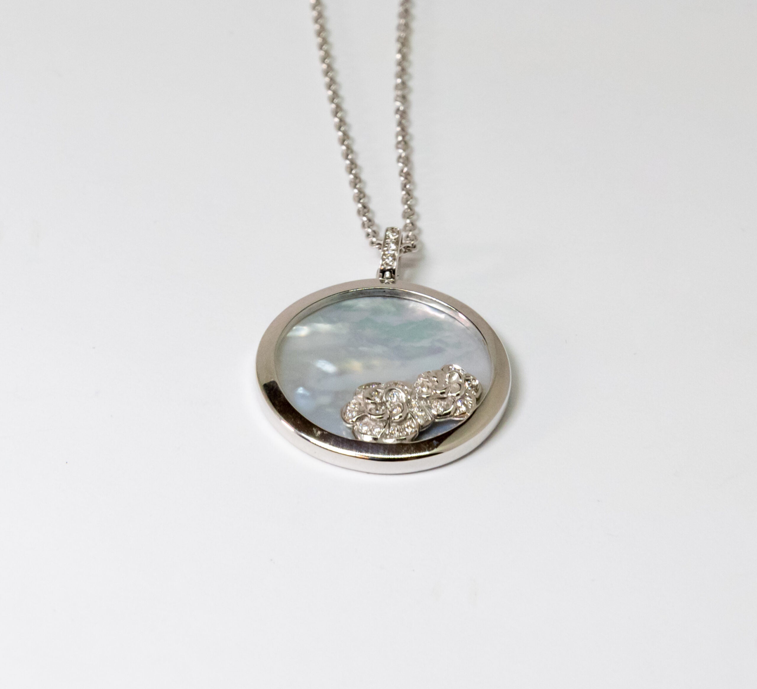 Carrera Y Carrera Baile Garden 18K White Gold & Diamonds Pendant - Premium Luxury Product