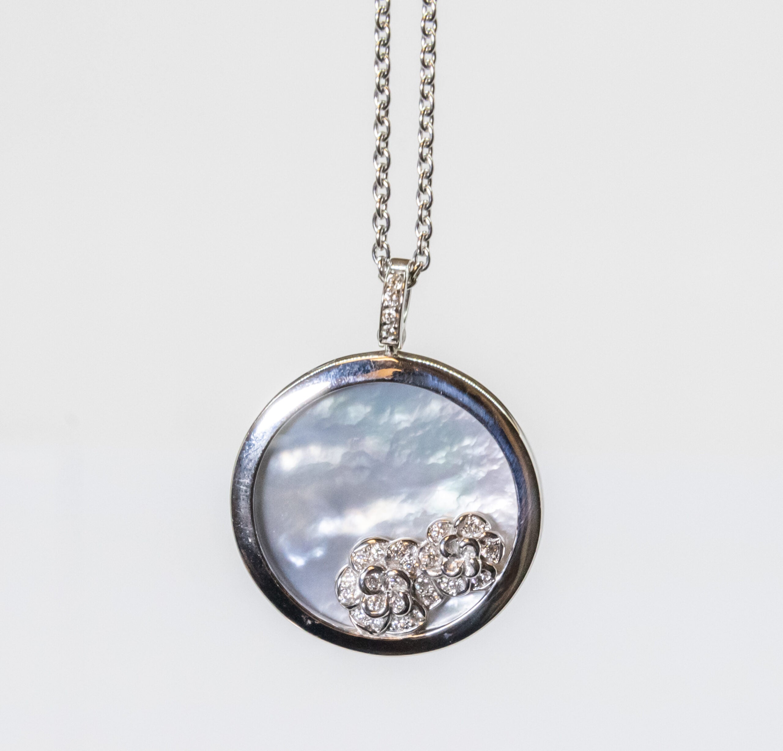 Carrera Y Carrera Baile Garden 18K White Gold & Diamonds Pendant - Premium Luxury Product