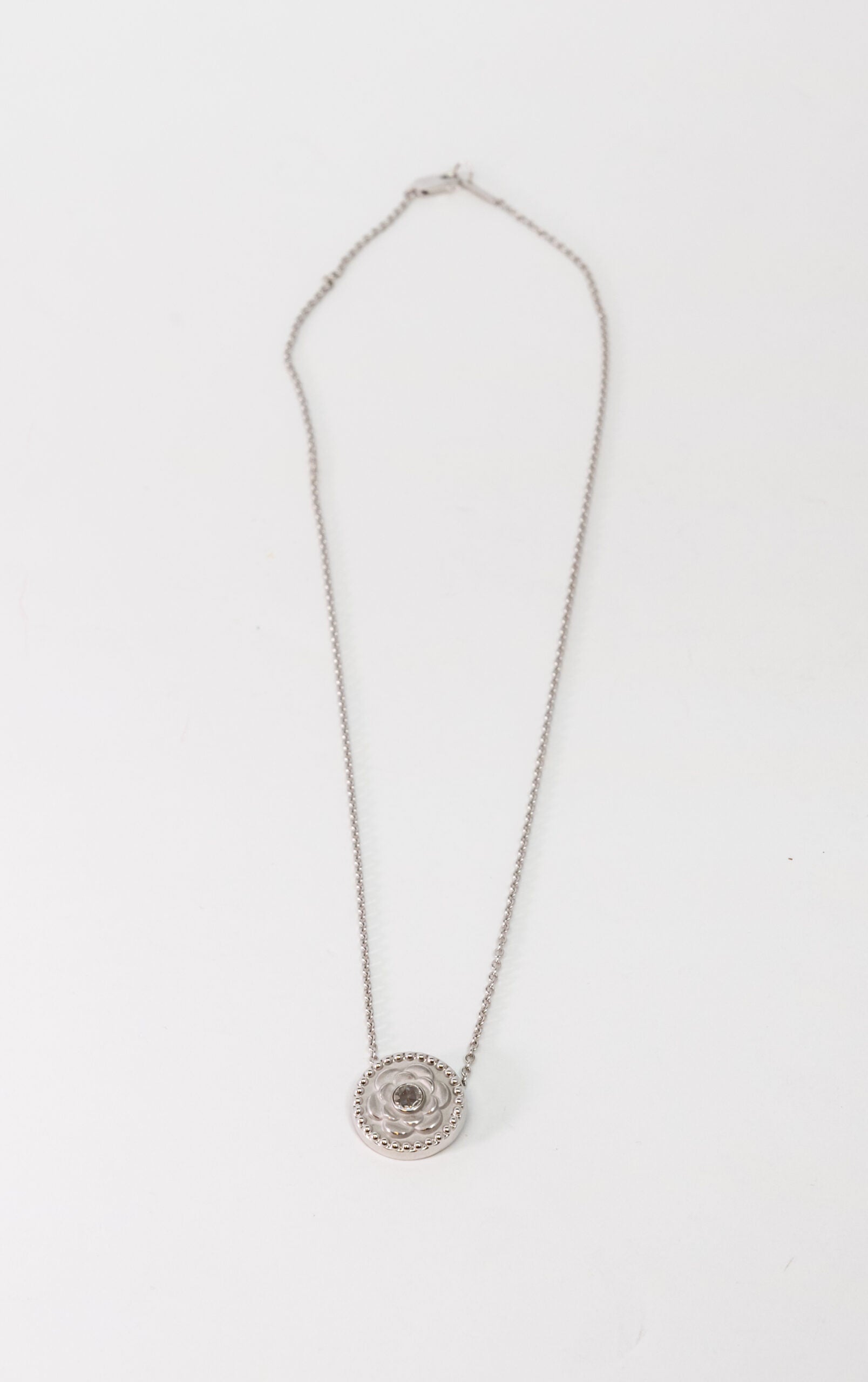 Carrera Y Carrera Mosaico 18K White Gold & Diamonds Pendant - Premium Luxury Product