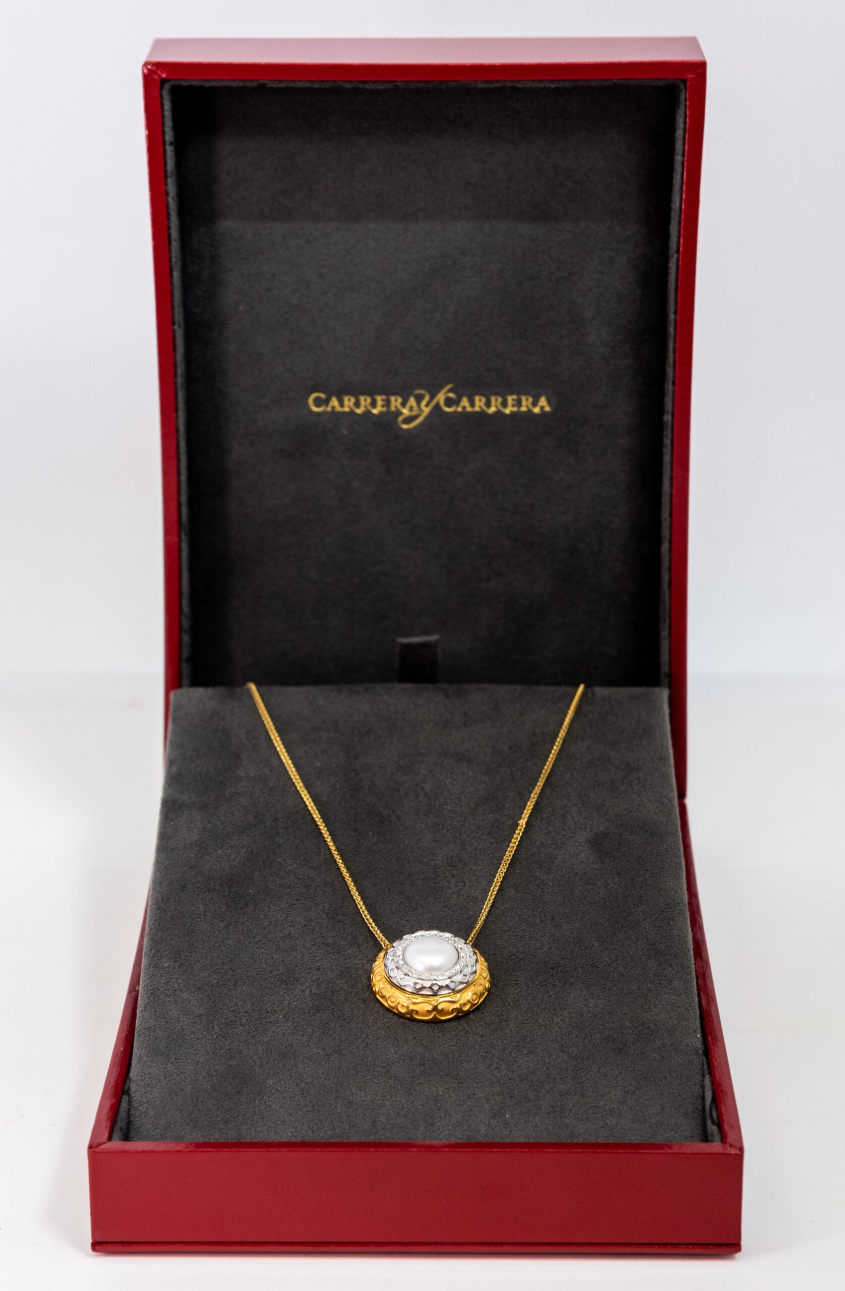 Carrera Y Carrera Musica Alegoria 18K Yellow Gold and 18K White Gold with Pearl Pendant - Premium Luxury Product