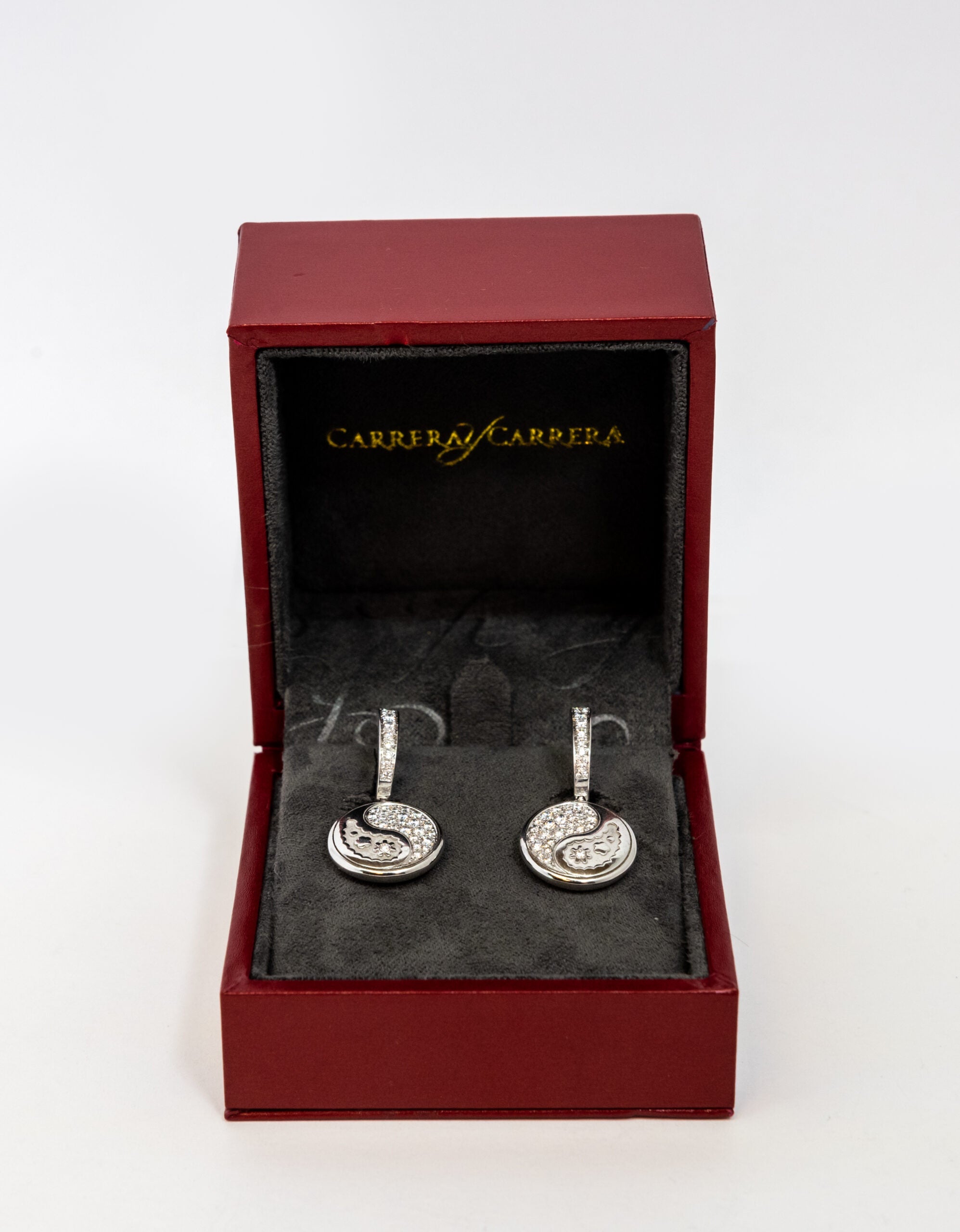 Carrera Y Carrera Aqua Reversible 18K White Gold and Diamonds Earring - Premium Luxury Product