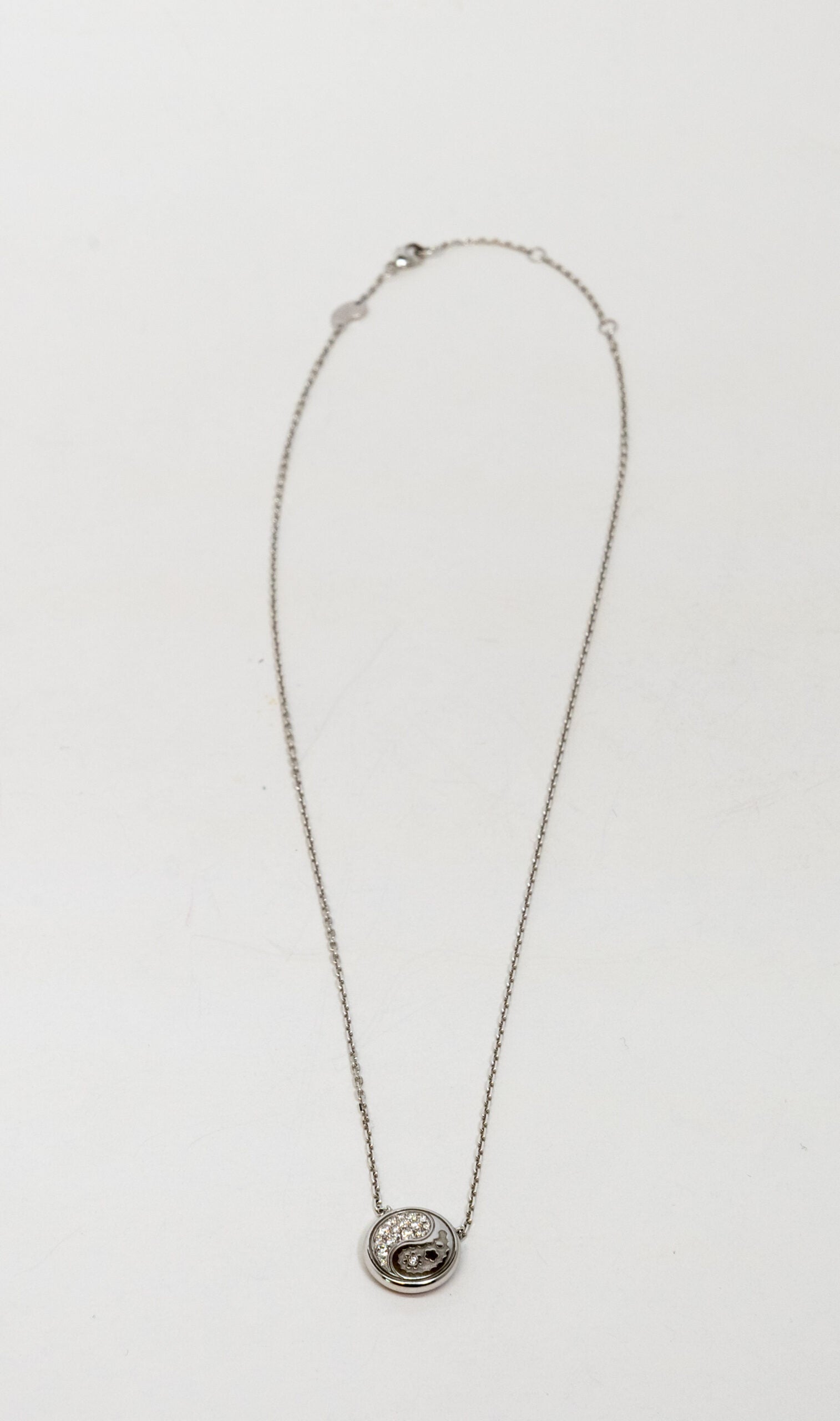 Carrera Y Carrera Aqua Reversible XS 18K White Gold & Diamonds Pendant - Premium Luxury Product