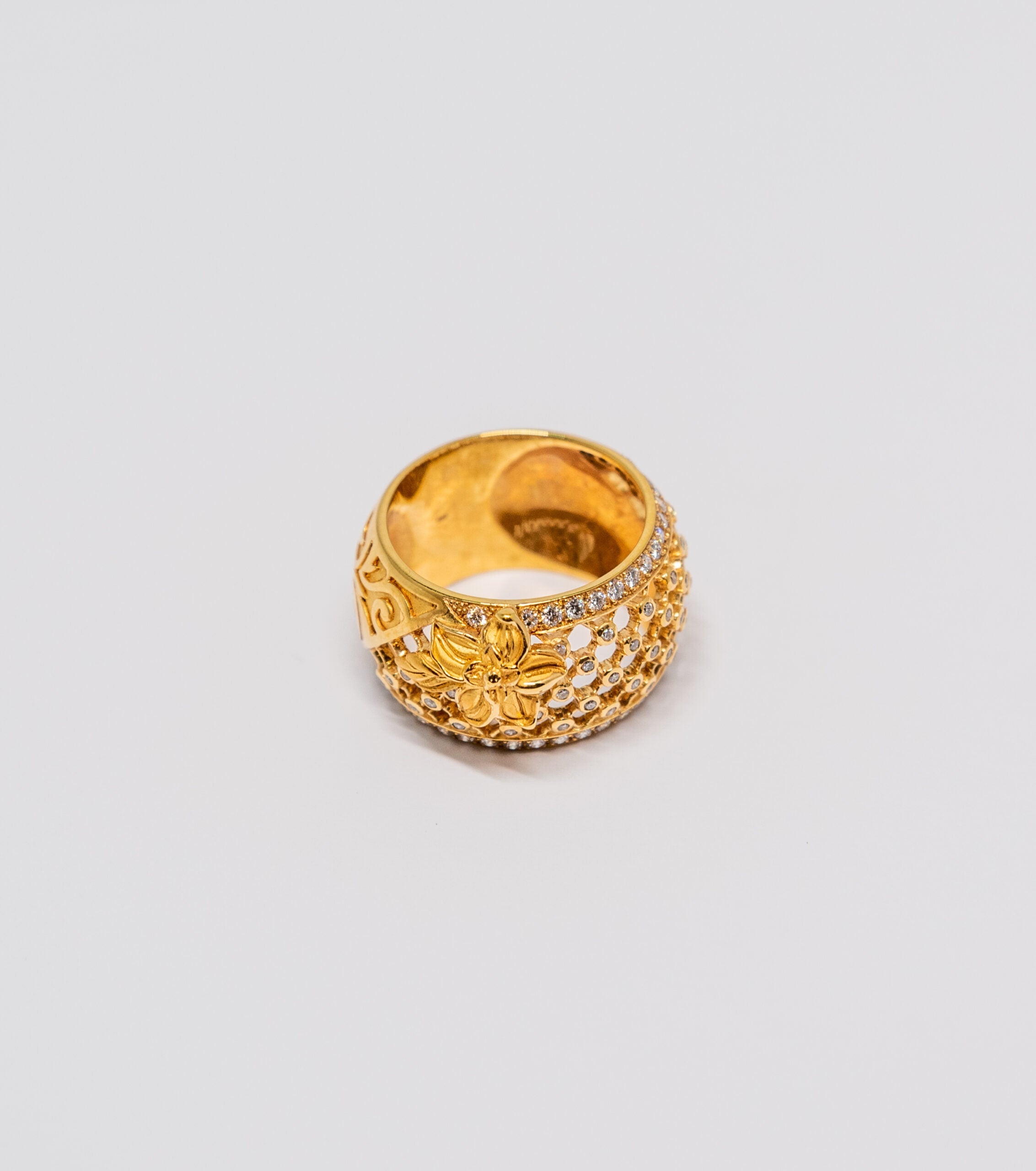 Carrera Y Carrera Sierpes 18K Yellow Gold and Diamonds Ring - Premium Luxury Product