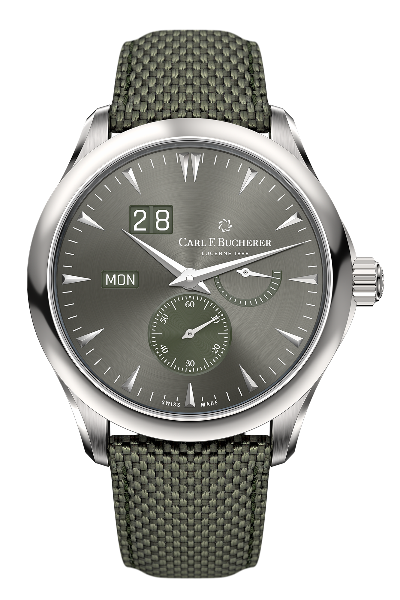 Carl F. Bucherer Manero Peripheral Bigdate Stainless steel Men's watch - Premium Luxury Product