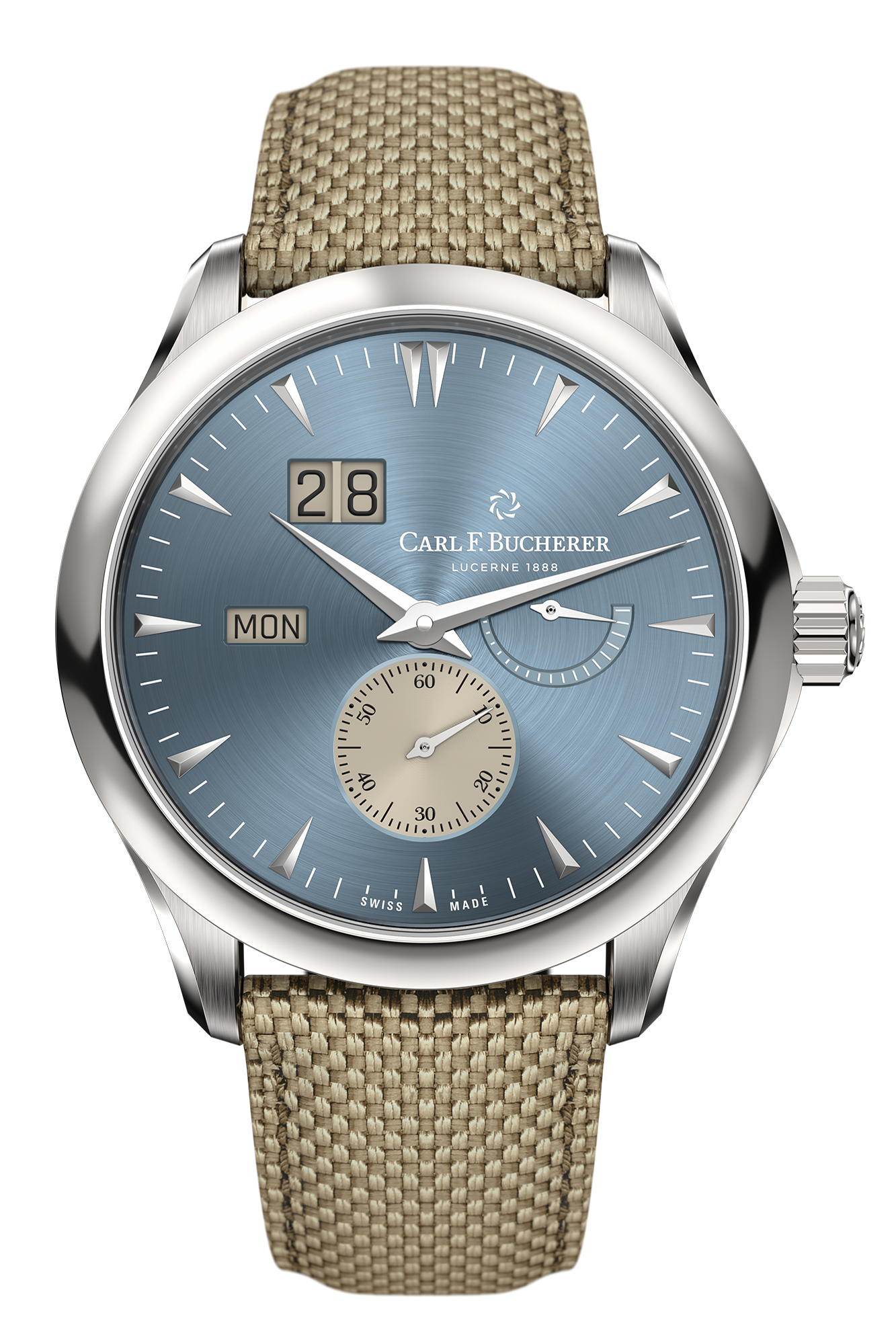Carl F. Bucherer Manero Peripheral Bigdate Stainless steel Men's watch - Premium Luxury Product