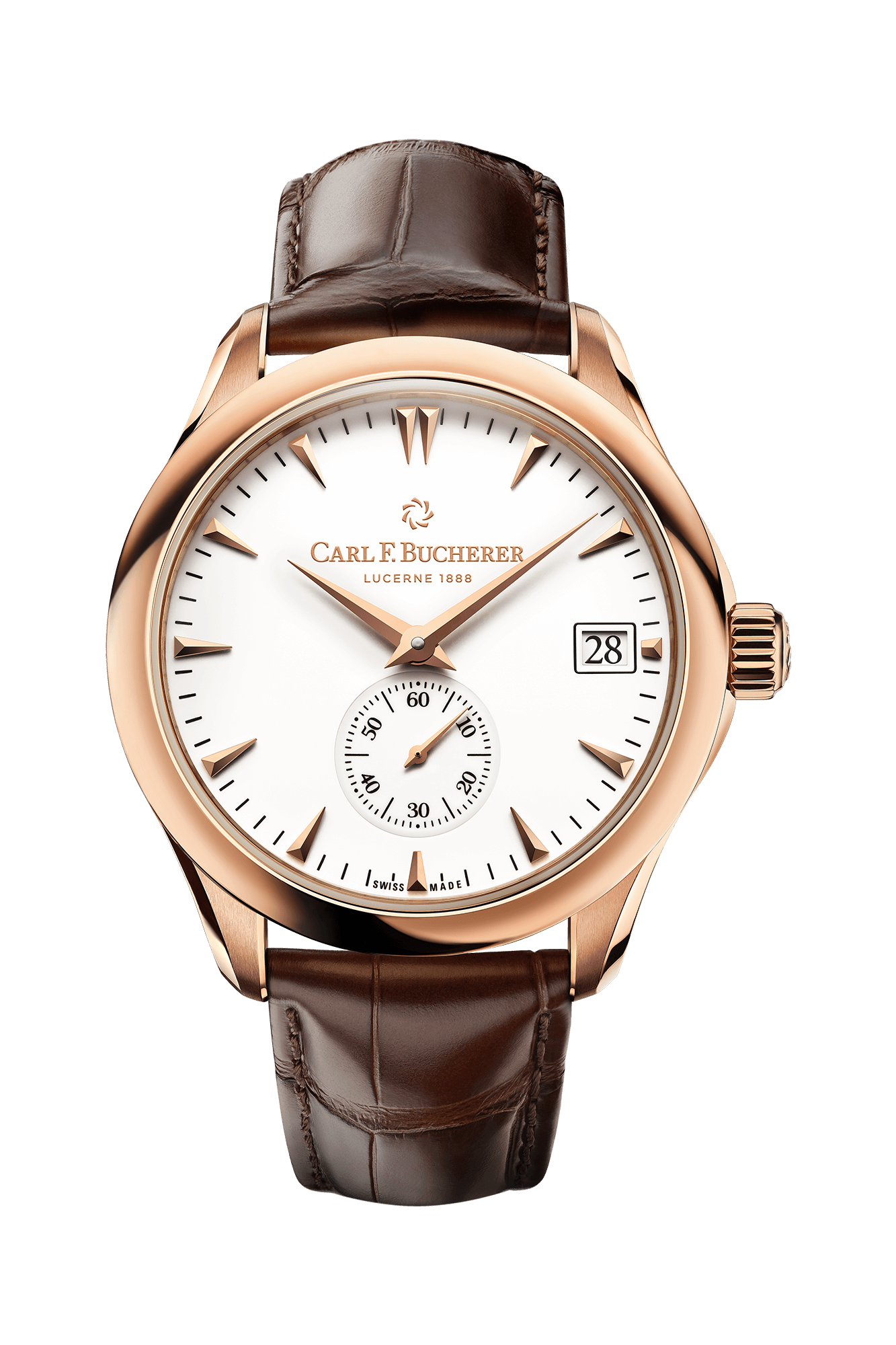 Carl F. Bucherer Manero Peripheral 18 K Rose gold Men's watch - Premium Luxury Product
