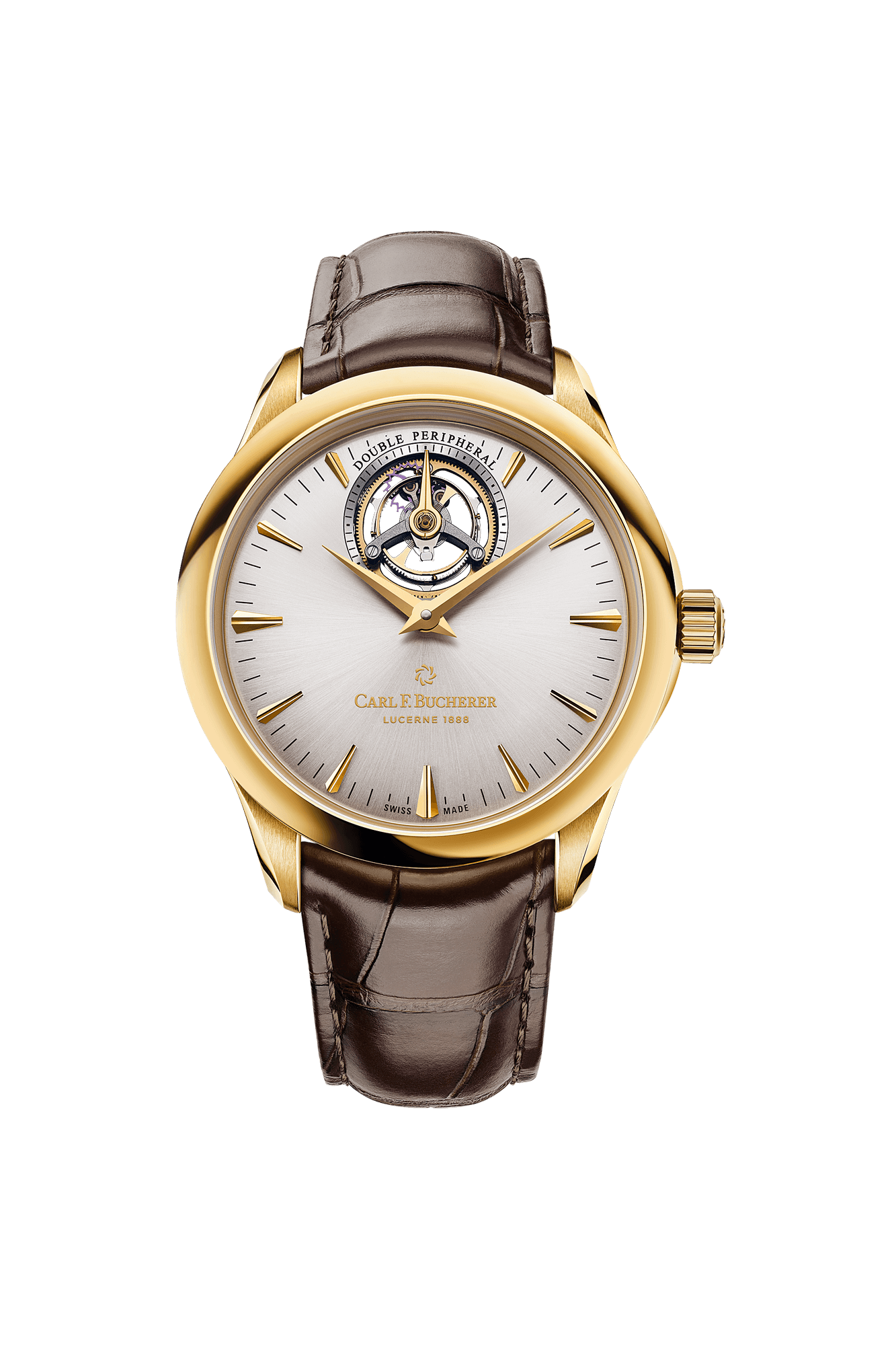Carl F. Bucherer Manero Tourbillon Doubleperipheral 18 K Yellow gold Men's Watch - Premium Luxury Product
