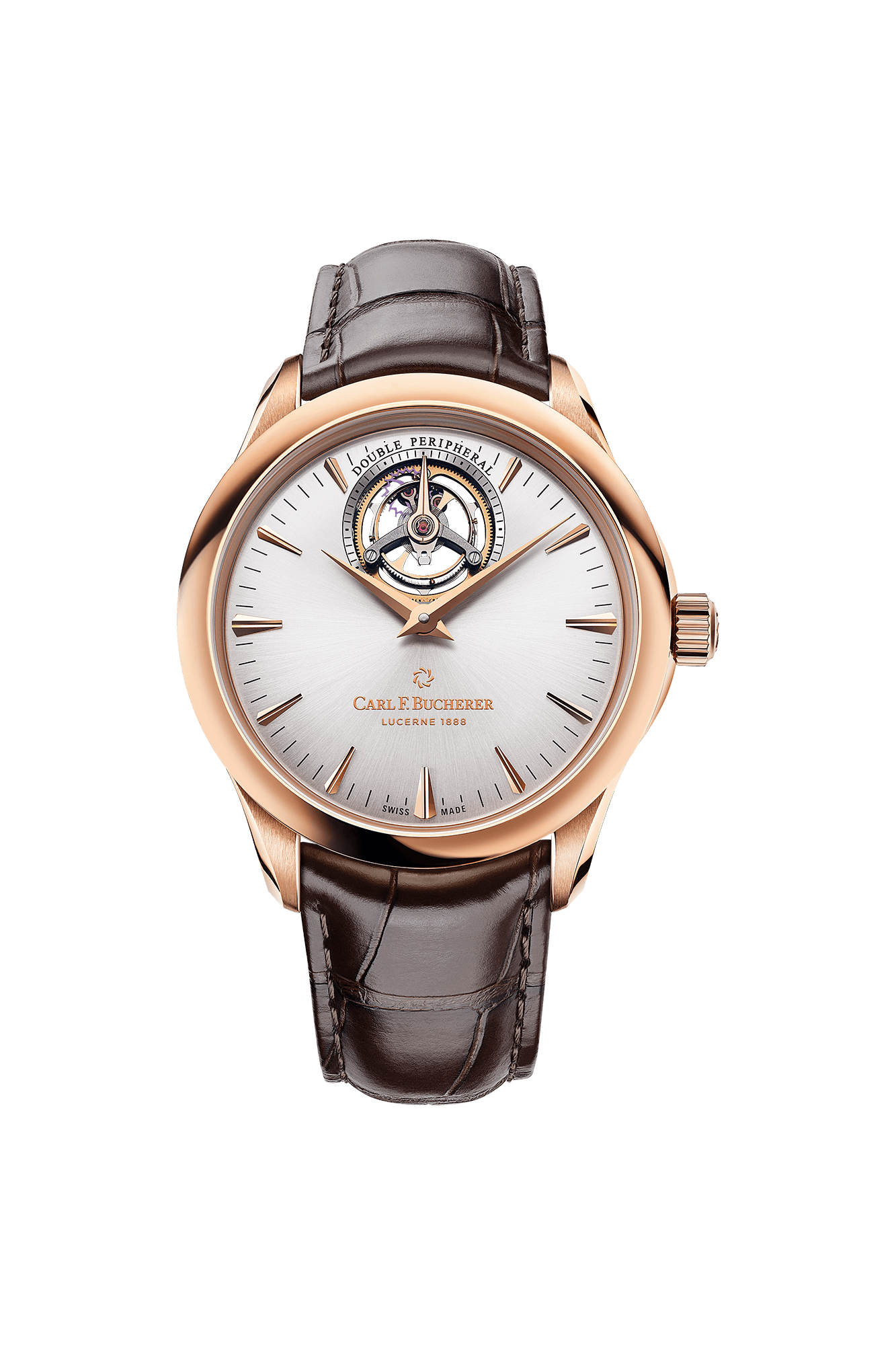Carl F. Bucherer Manero Tourbillon Doubleperipheral 18 K Rose gold Men's watch - Premium Luxury Product